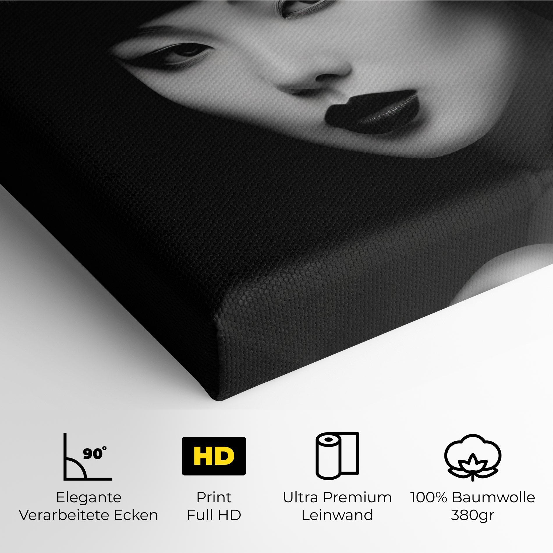 Leinwandbild Abstract Asian Woman mockup 4