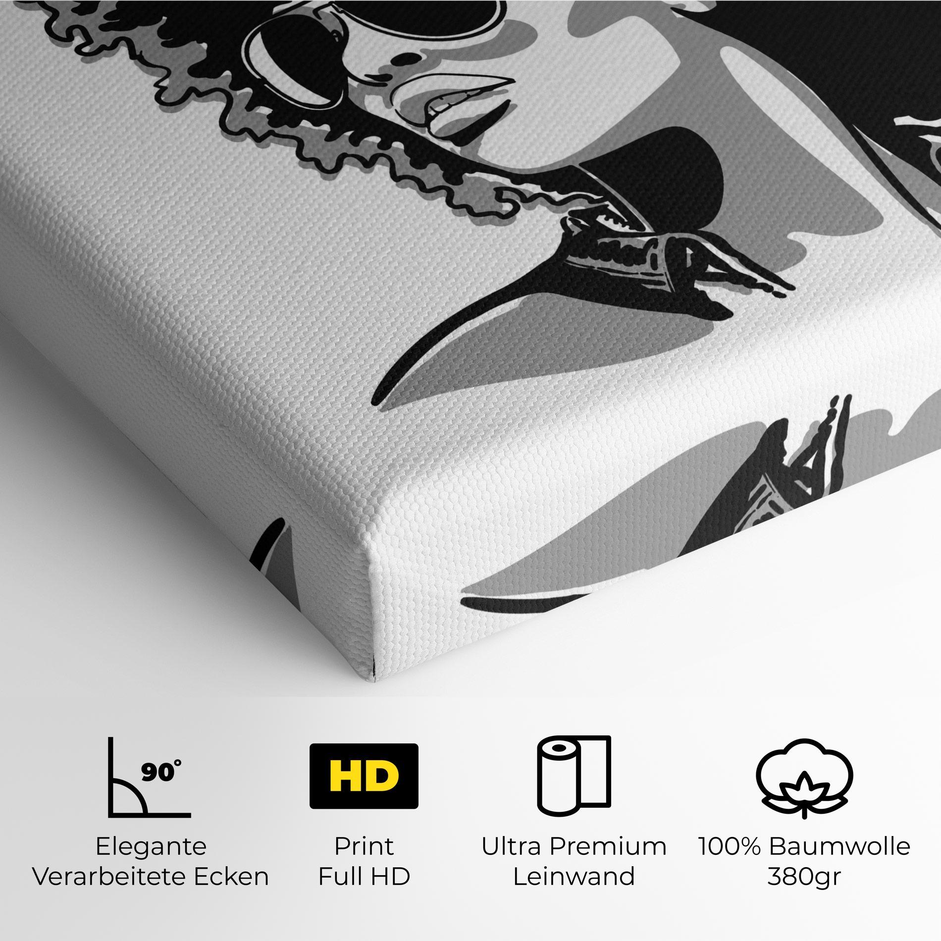 Leinwandbild Black Grasses mockup 4