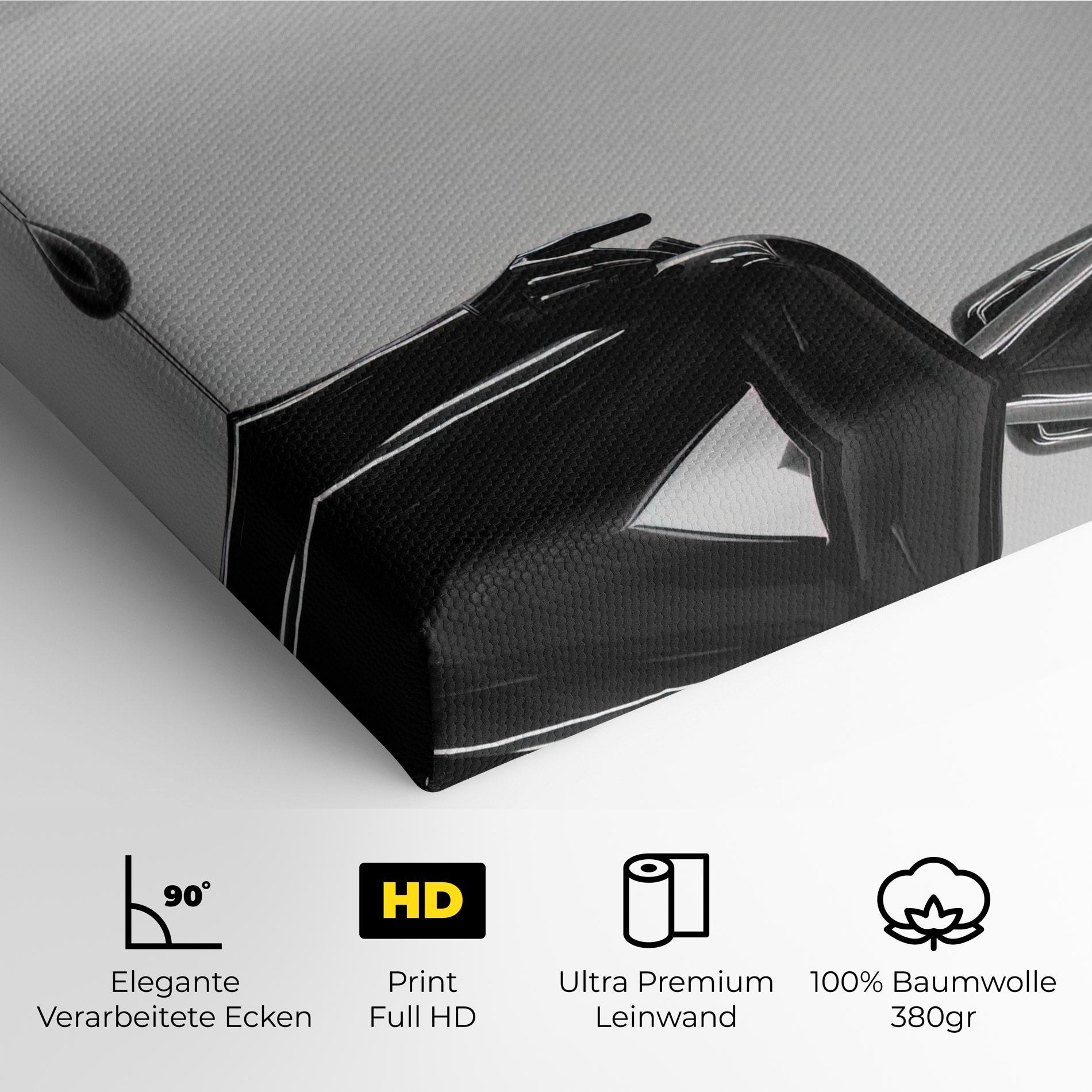 Leinwandbild Black Mannequin mockup 4