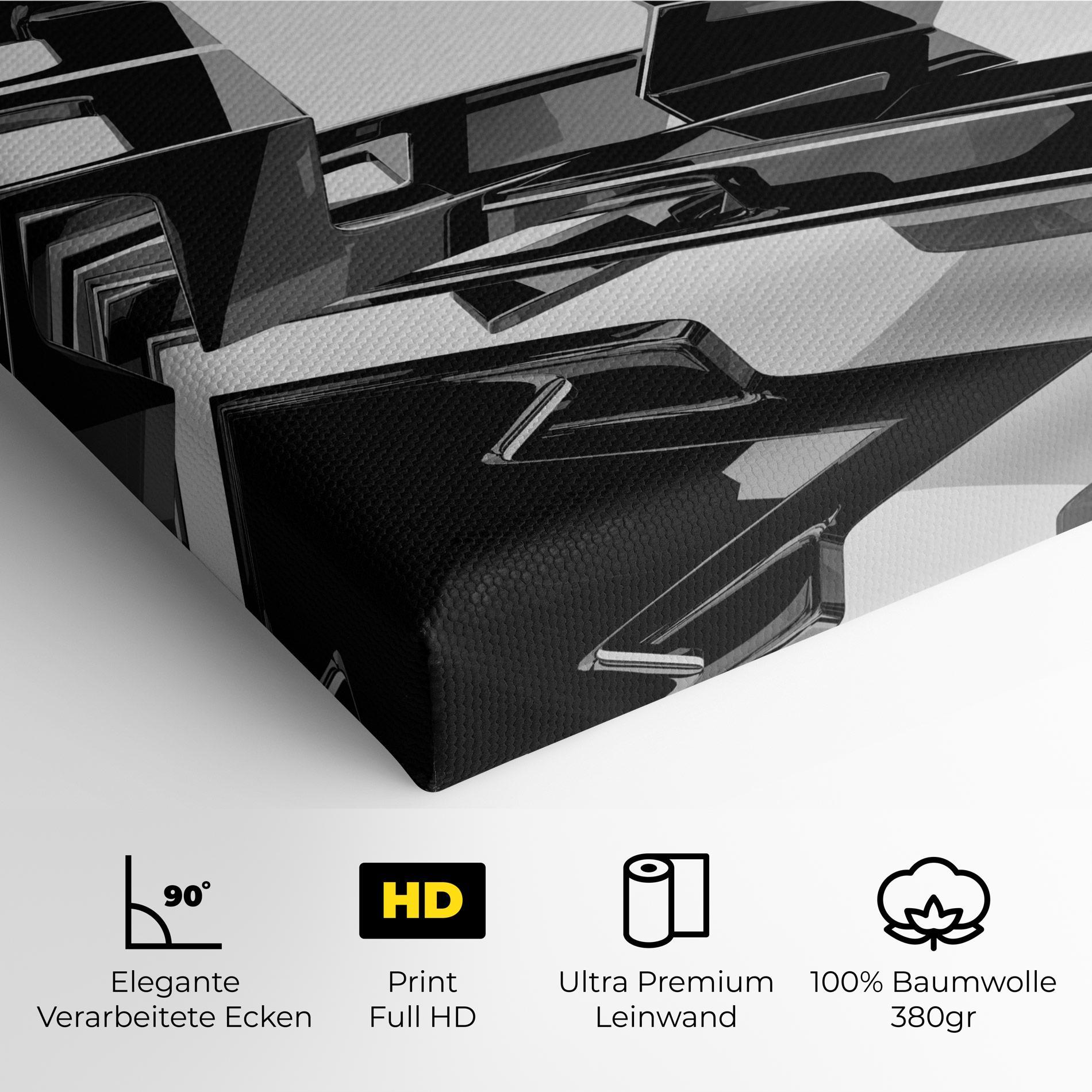 Leinwandbild Glossy Sculpture mockup 4