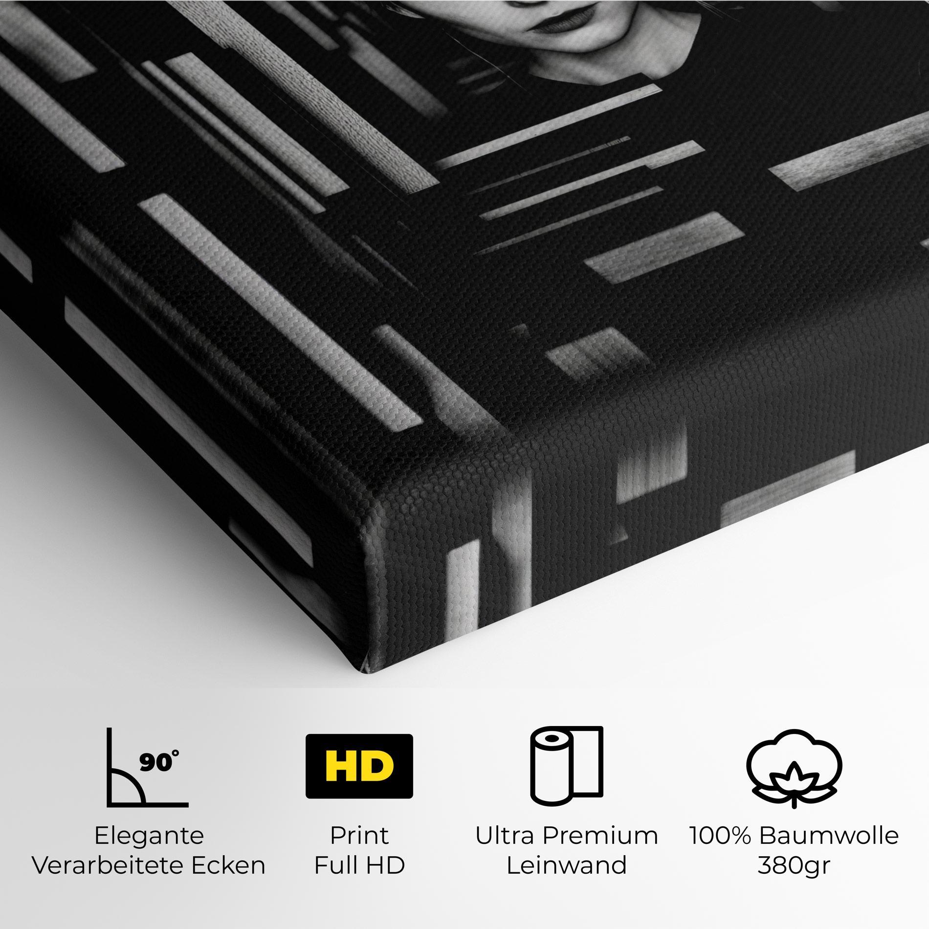 Leinwandbild Tunnel Woman mockup 4