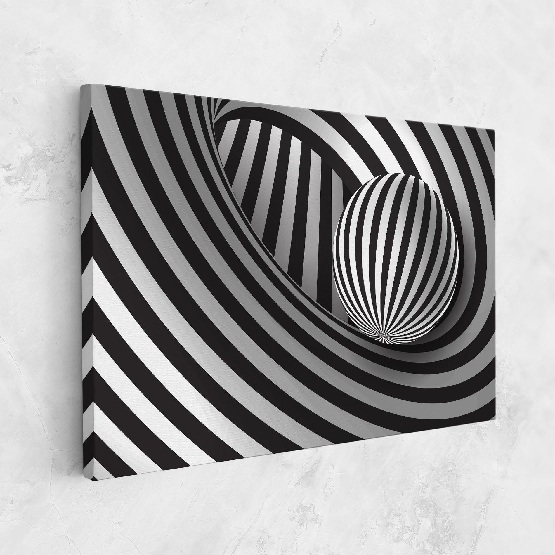 Leinwandbild 3d Zebra Ball mockup 1