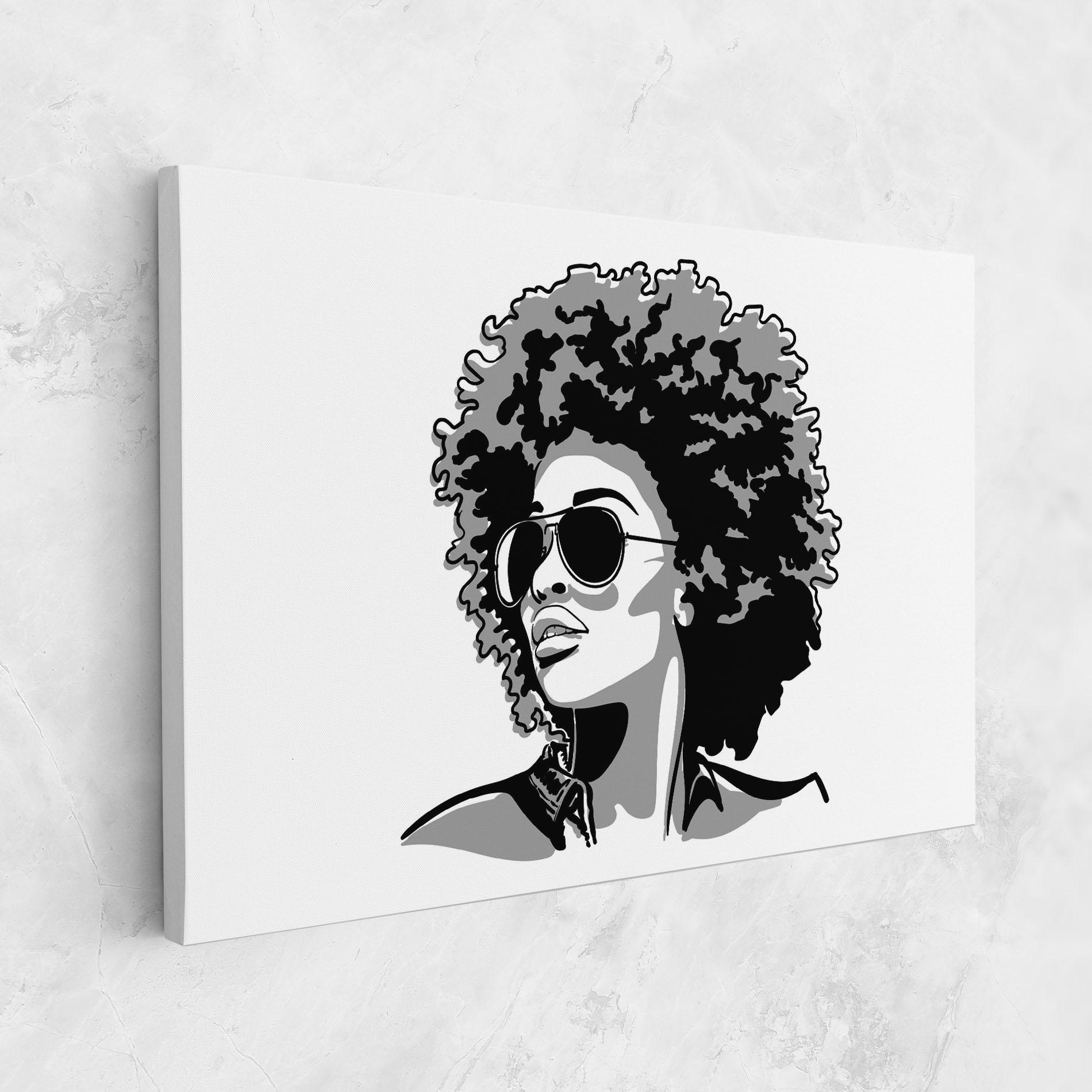 Leinwandbild Black Grasses mockup 1