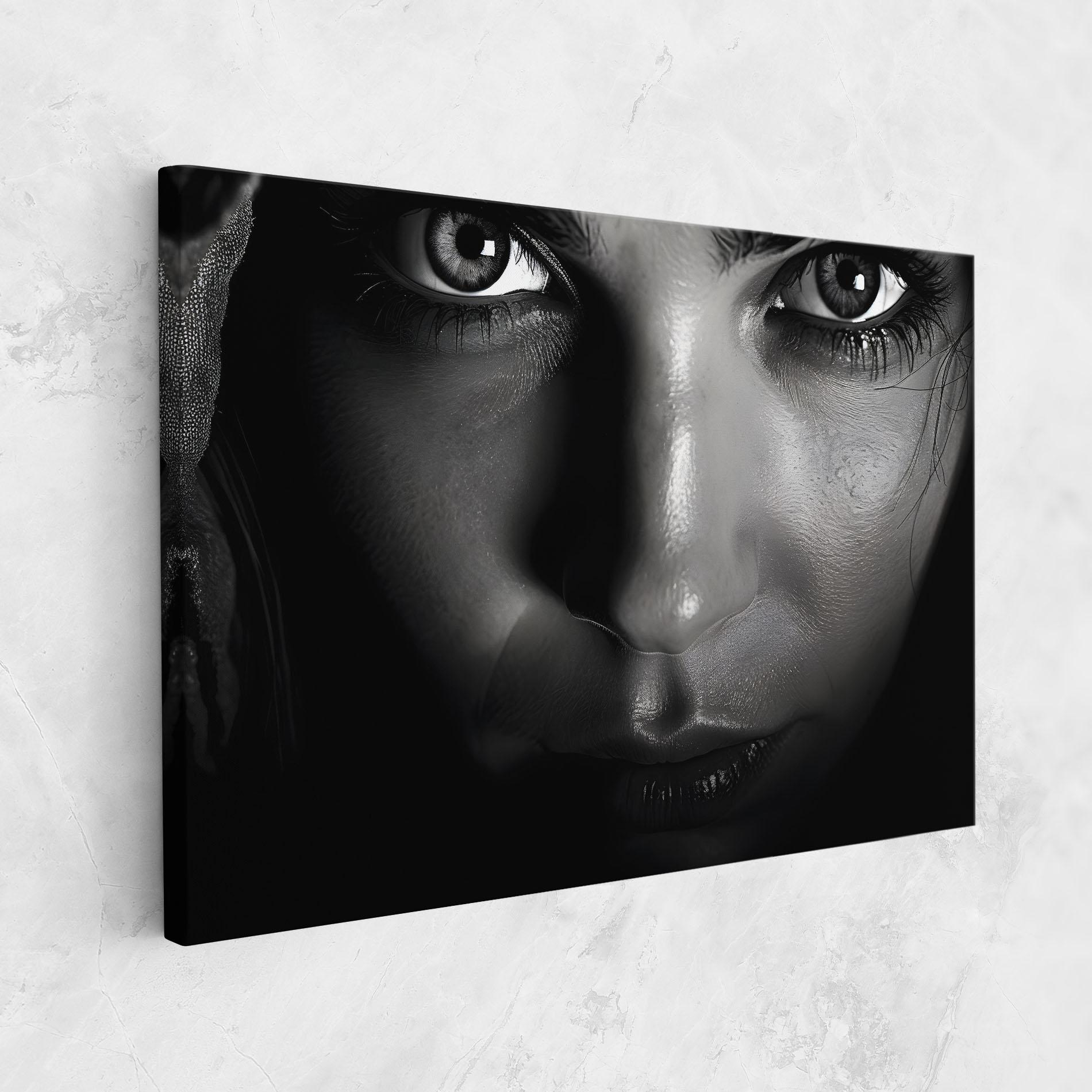 Leinwandbild Closeup Portrait mockup 1