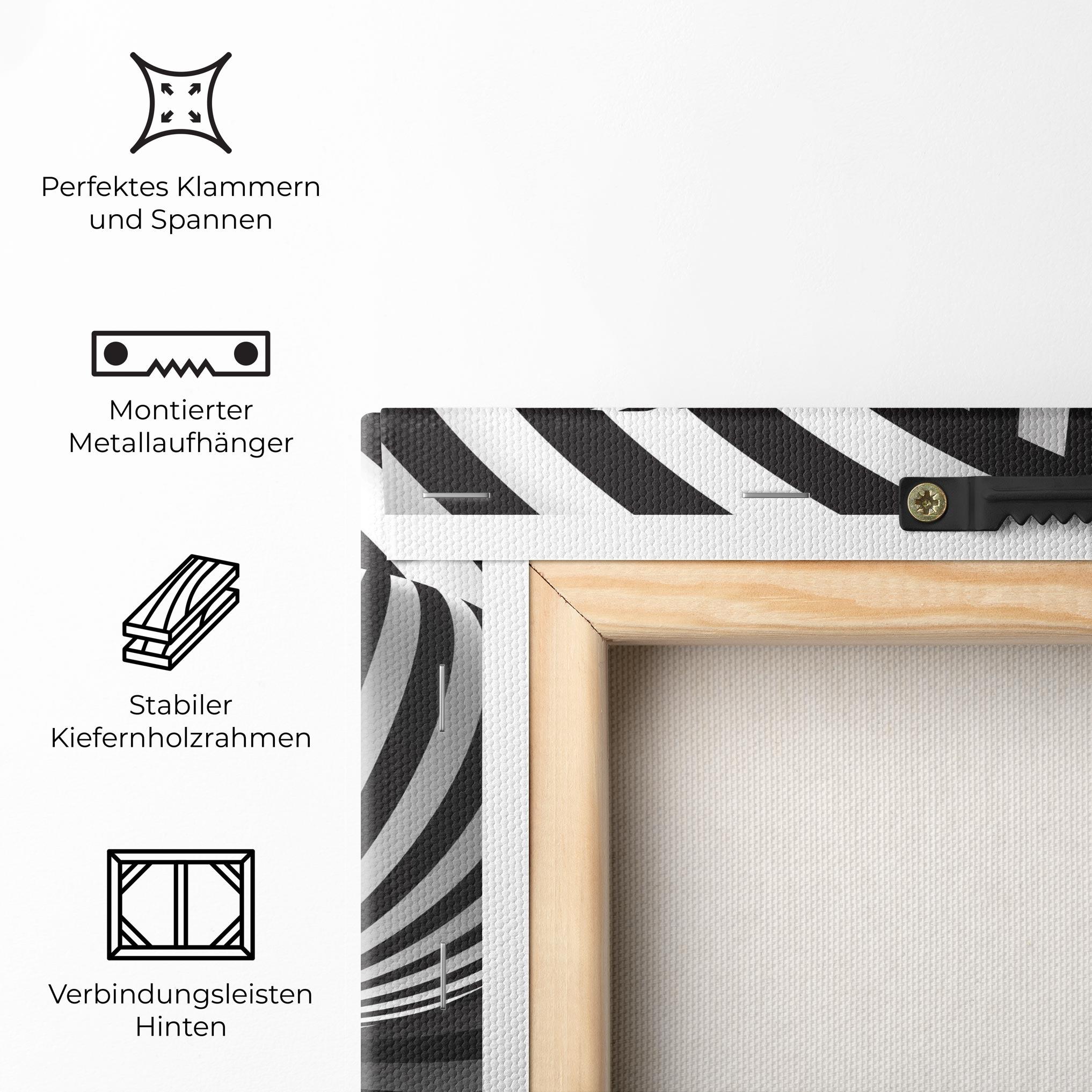 Leinwandbild 3d Zebra Ball mockup 5