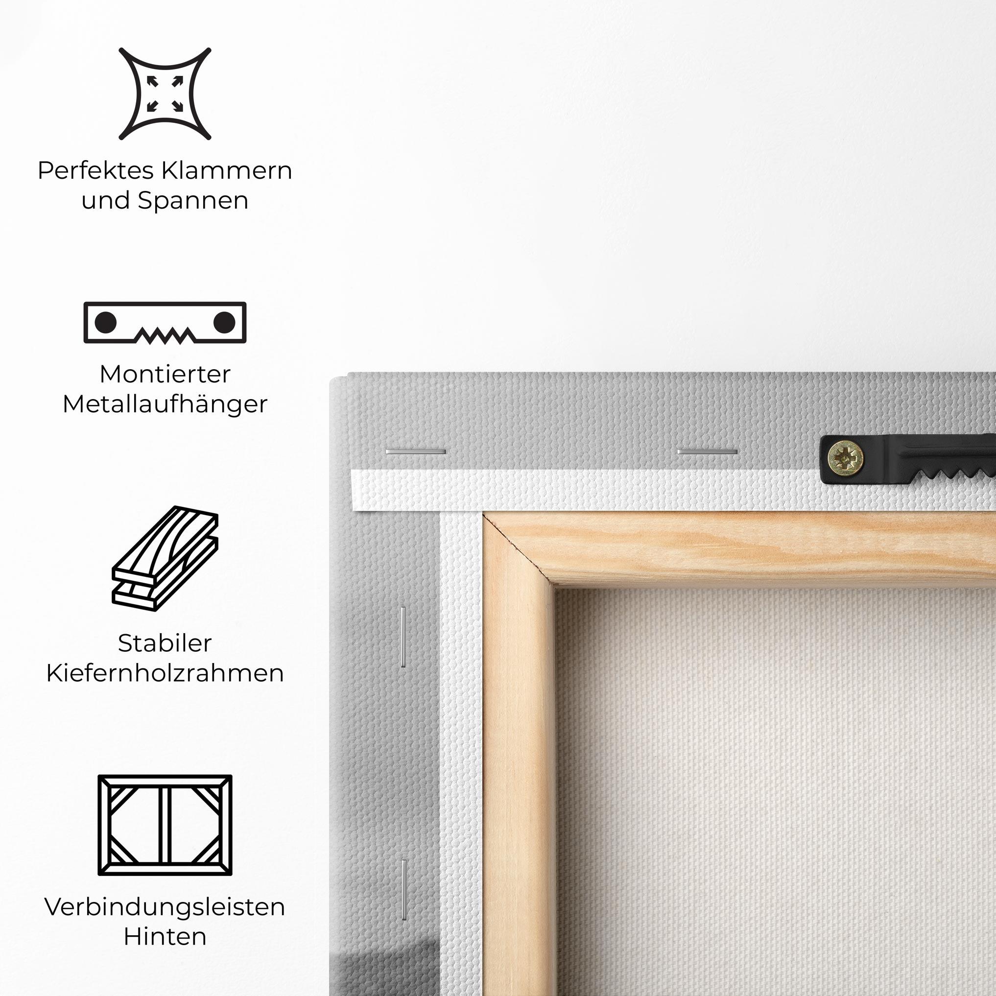 Leinwandbild Black Dog mockup 5