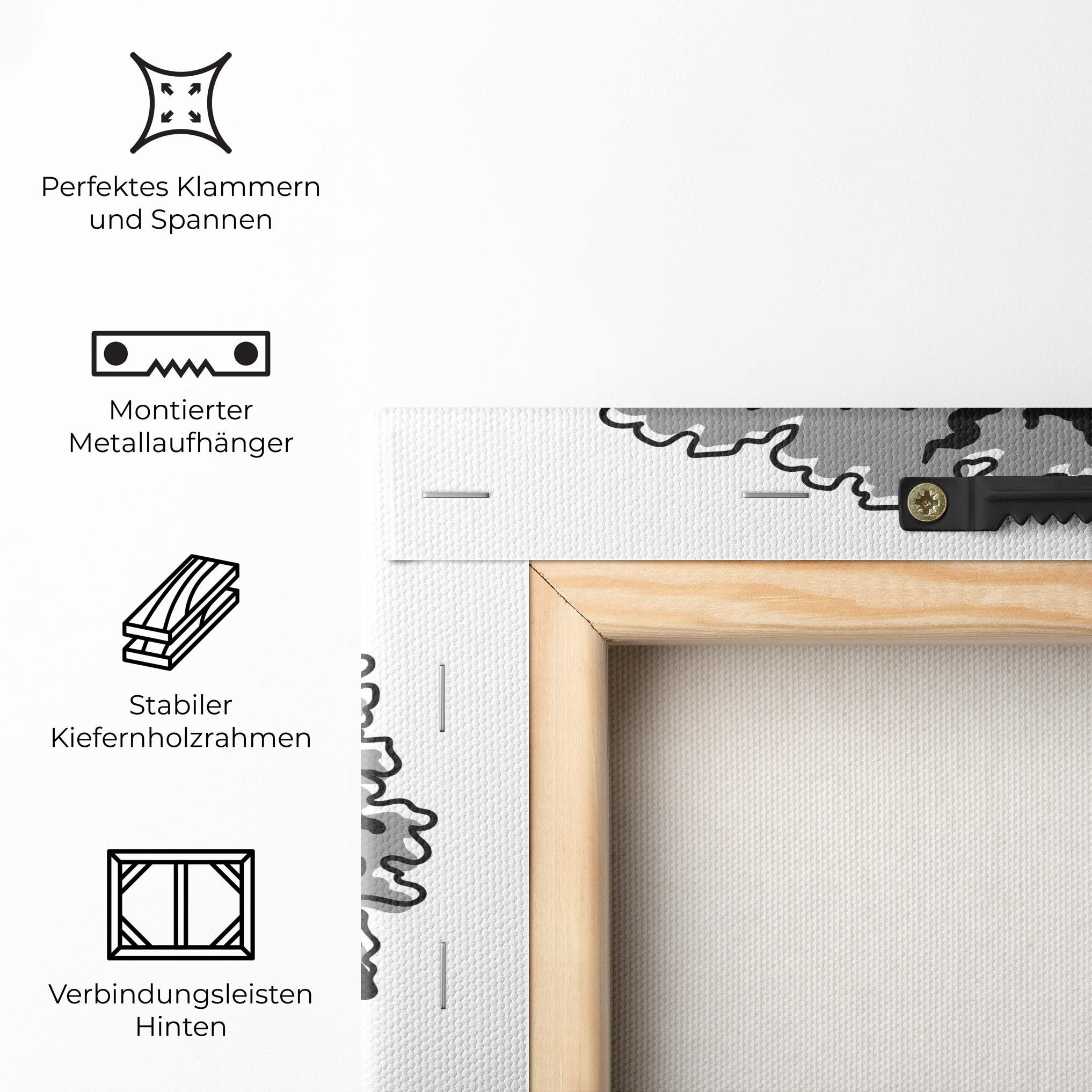 Leinwandbild Black Grasses mockup 5