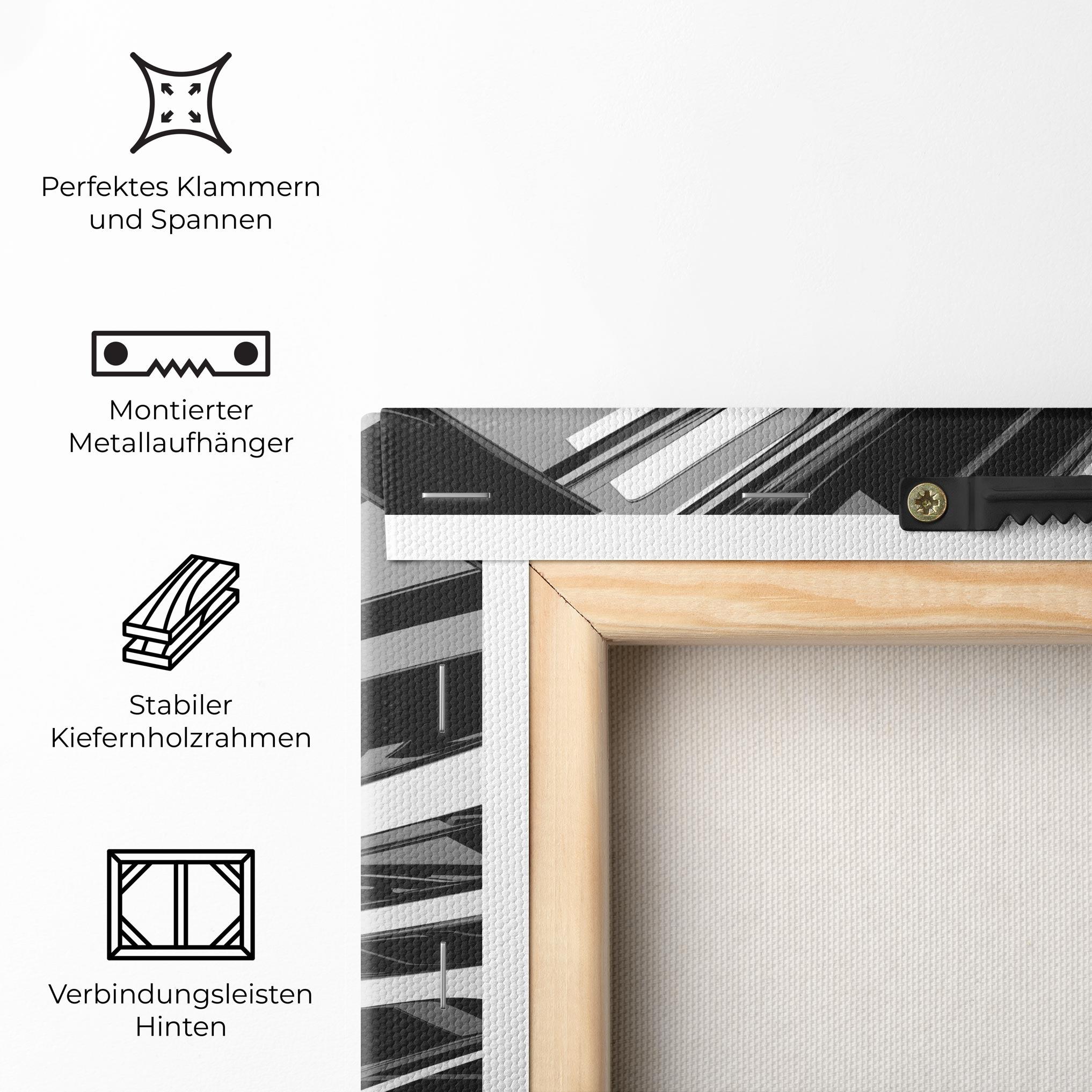 Leinwandbild Black Sculpture mockup 5