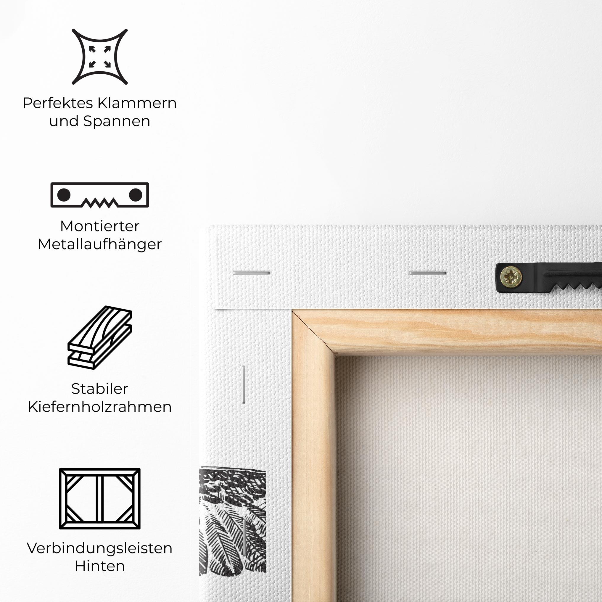 Leinwandbild Eagle Art Line mockup 5