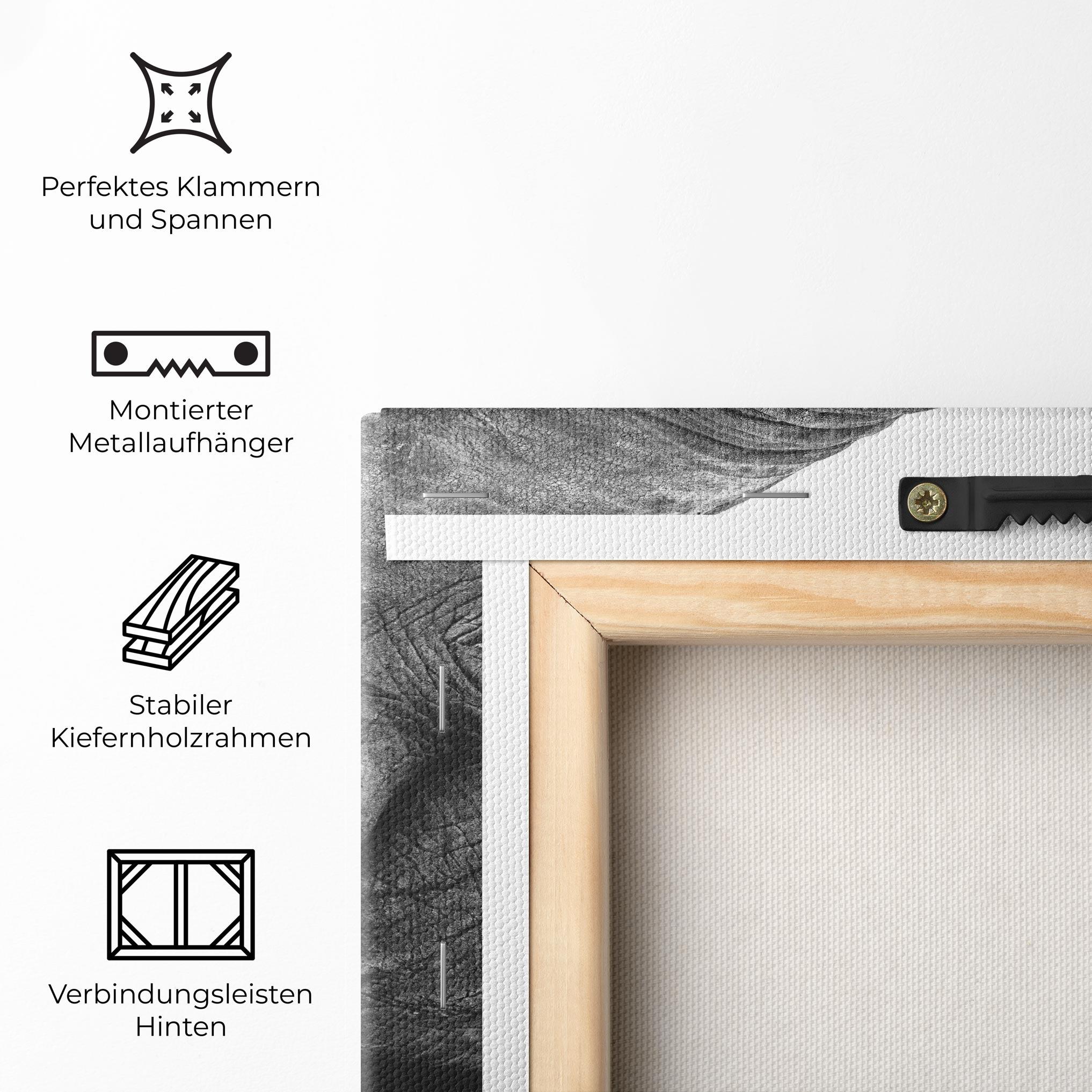 Leinwandbild Elephant Drinking mockup 5