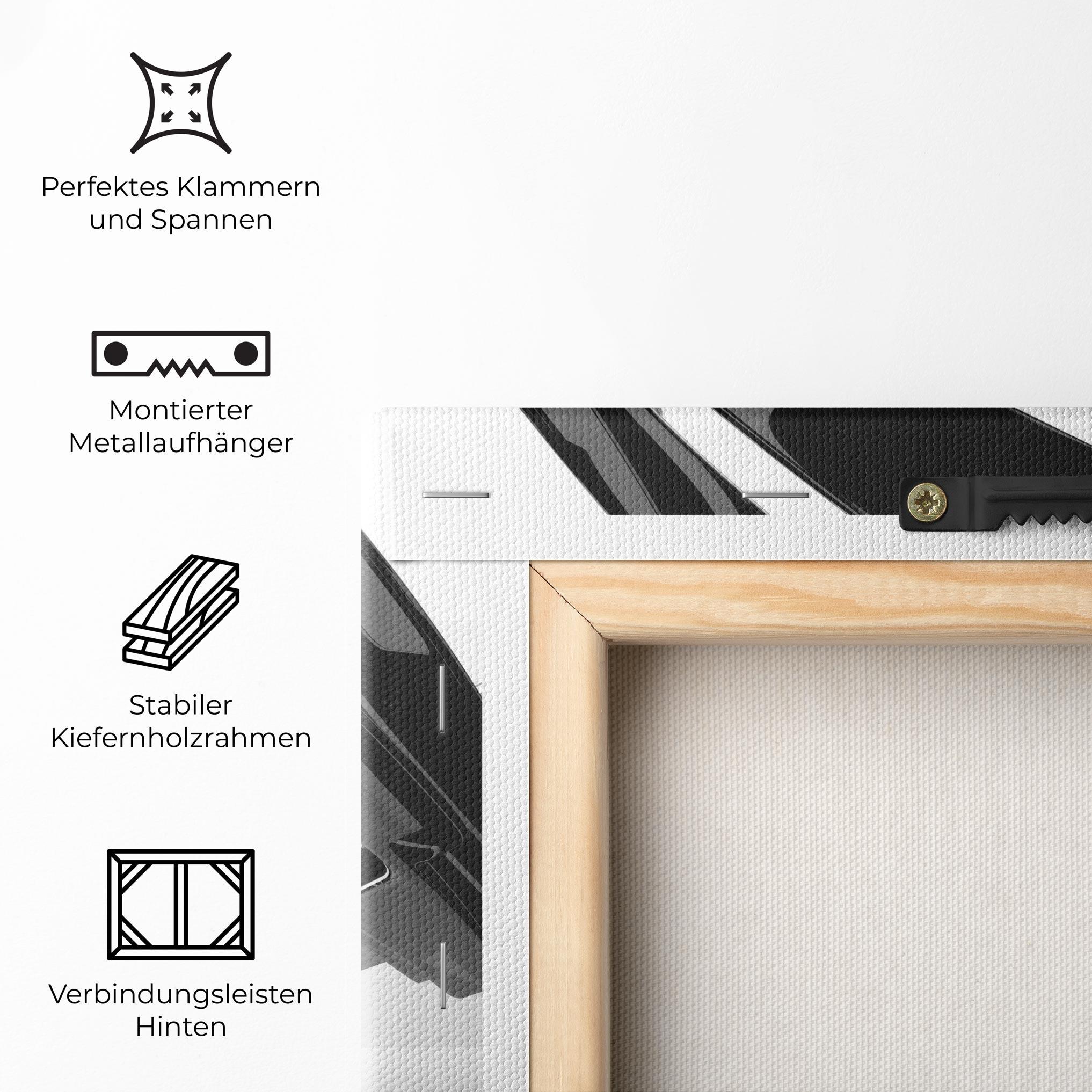 Leinwandbild Glossy Sculpture mockup 5