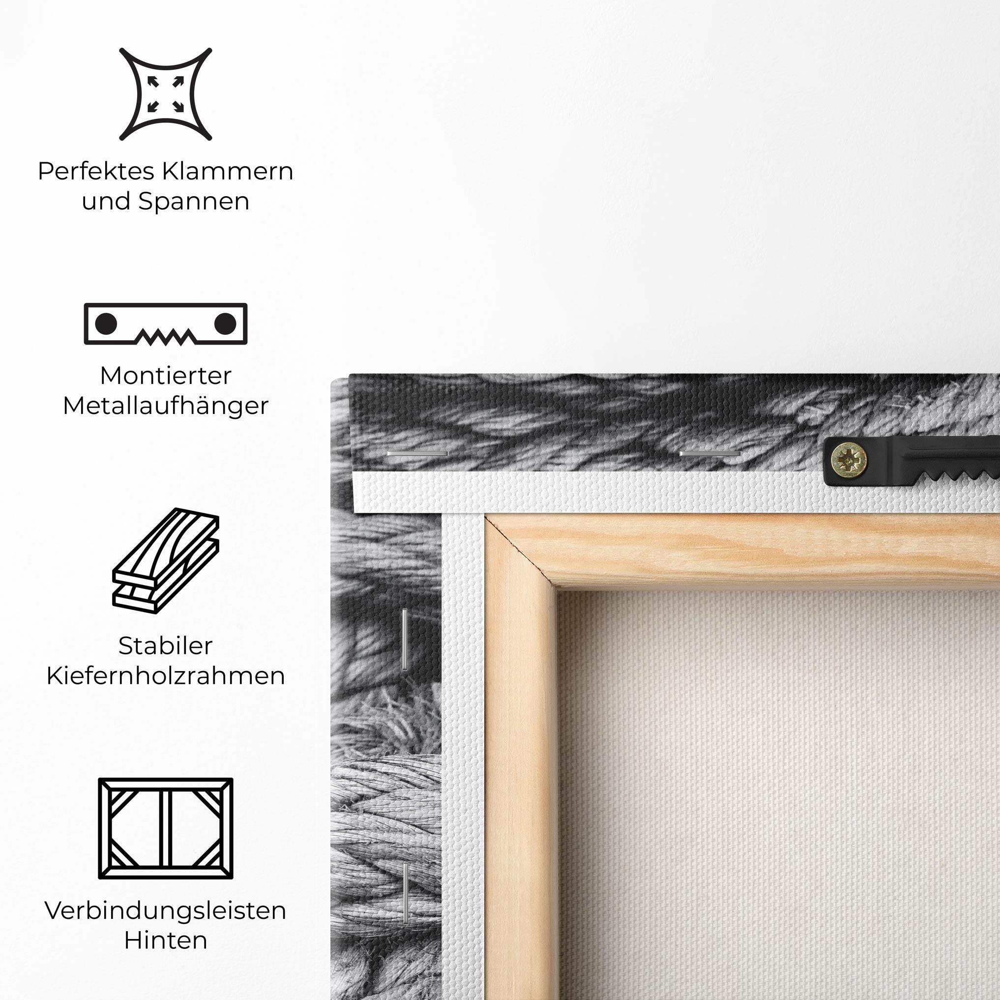 Leinwandbild Gray String mockup 5