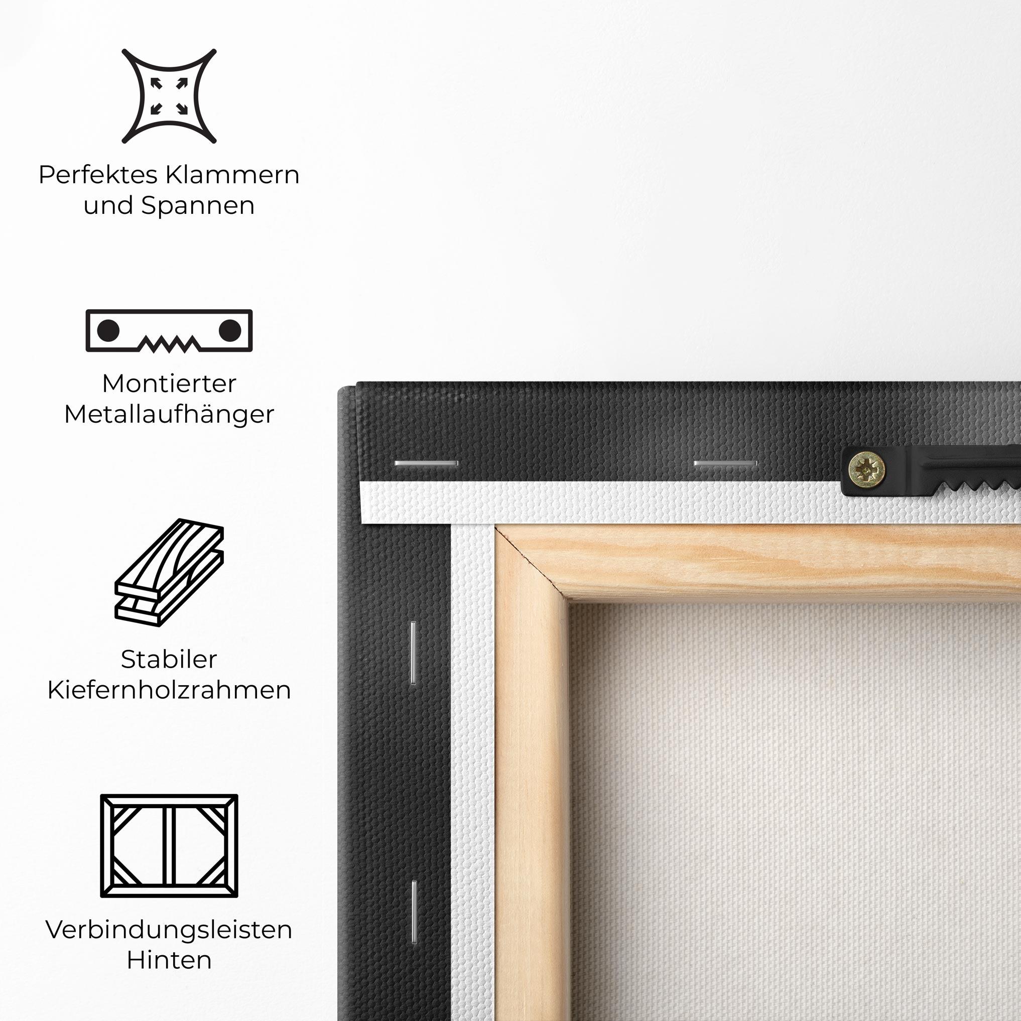 Leinwandbild Grey Dandelion mockup 5