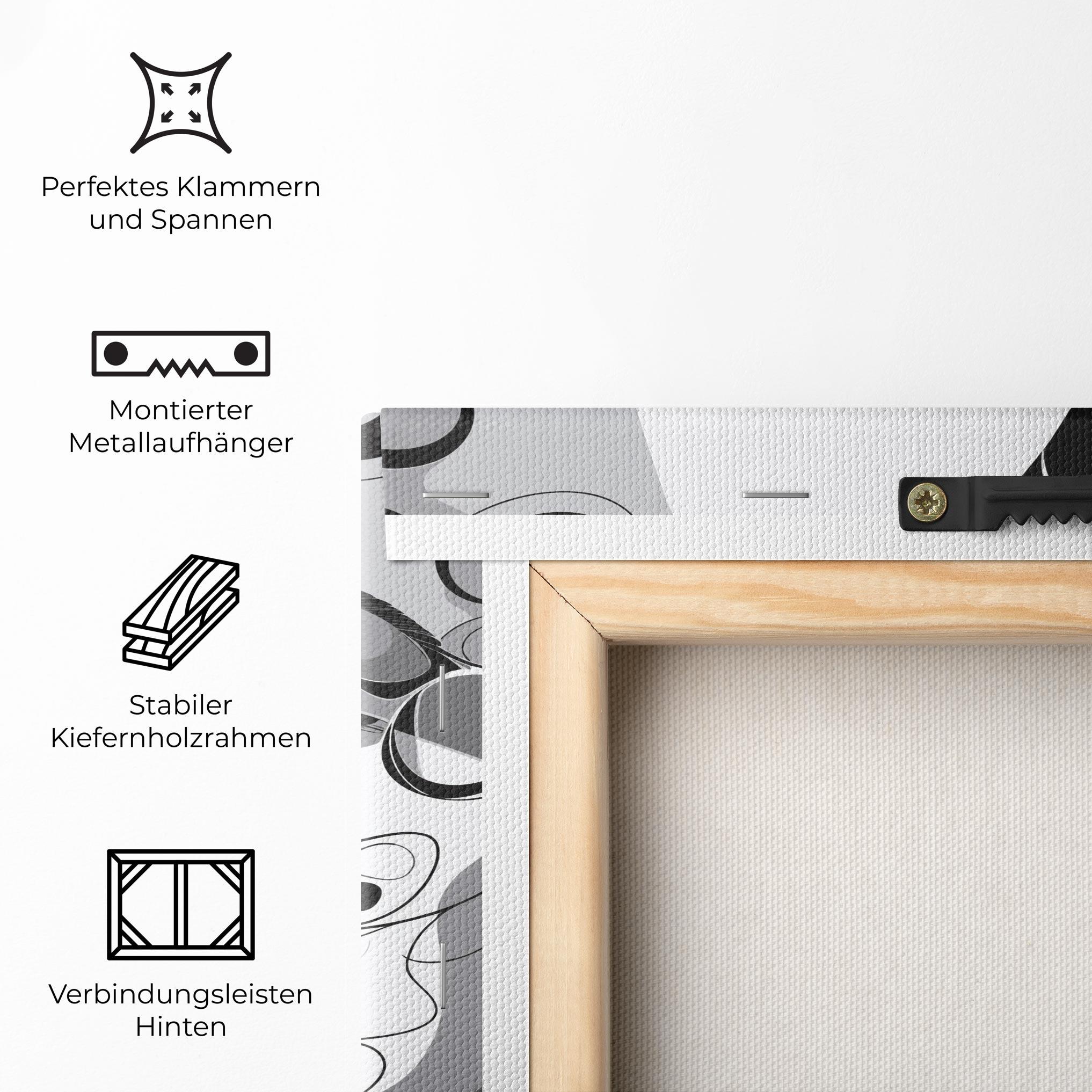 Leinwandbild Grey Face Woman mockup 5