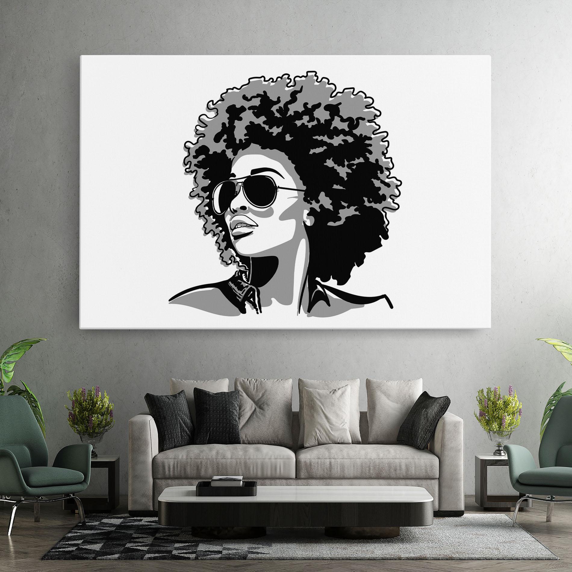 Leinwandbild Black Grasses mockup 7