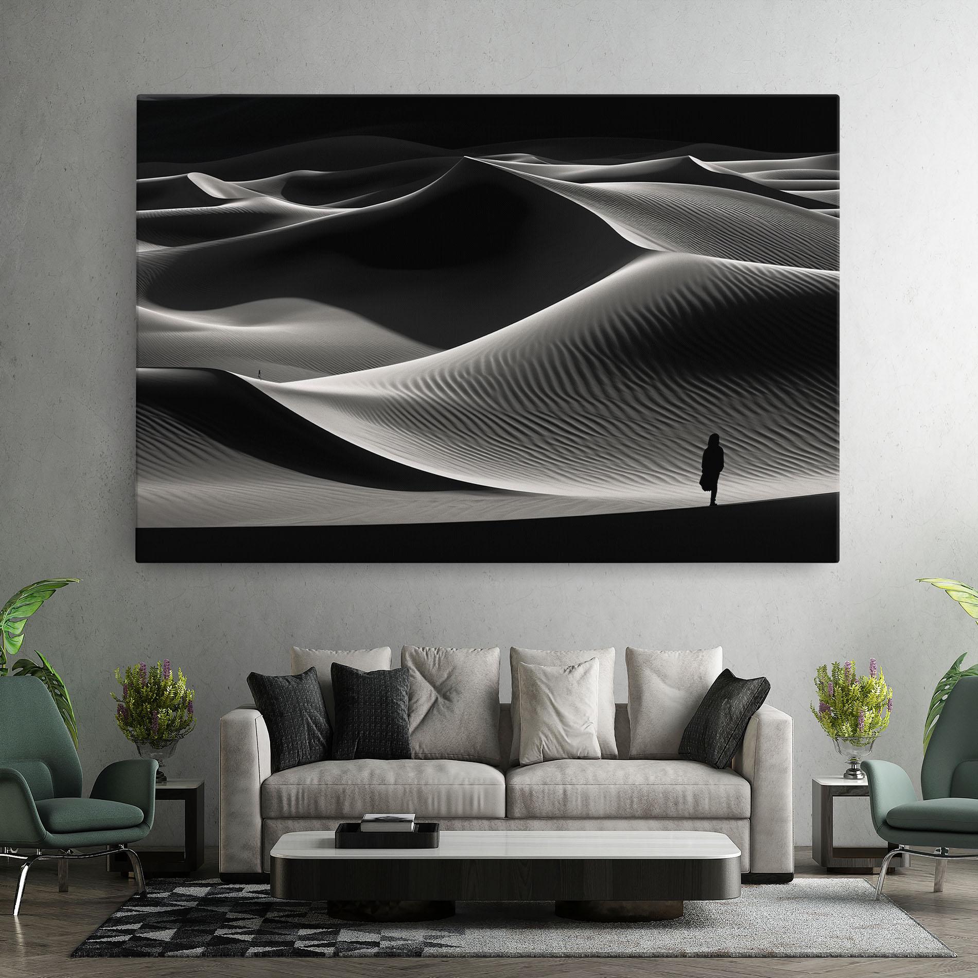Leinwandbild Dune Silhouette mockup 7
