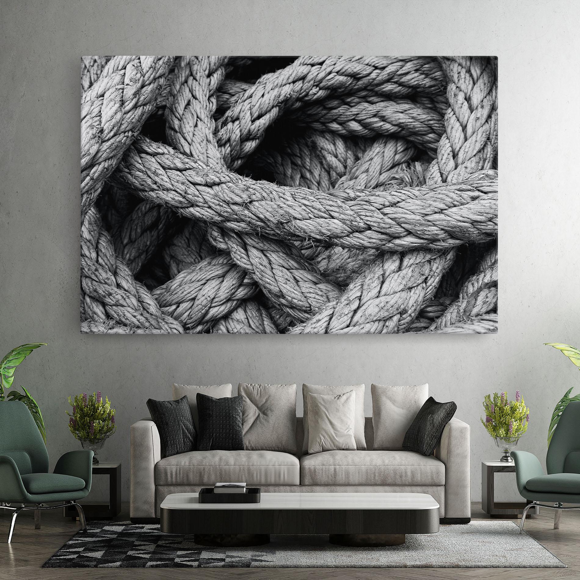 Leinwandbild Gray String mockup 7