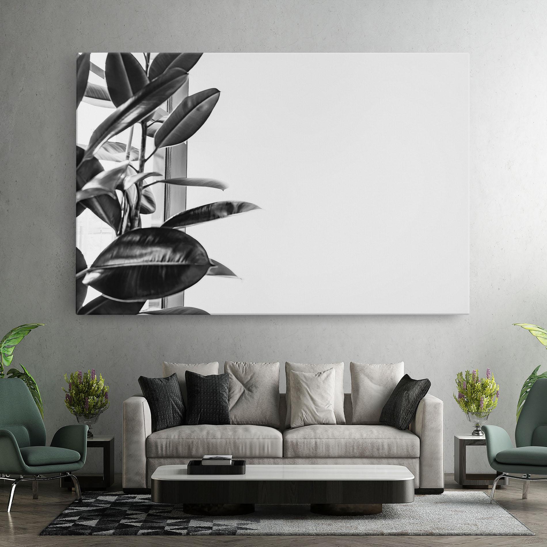 Leinwandbild Grey Plant mockup 7