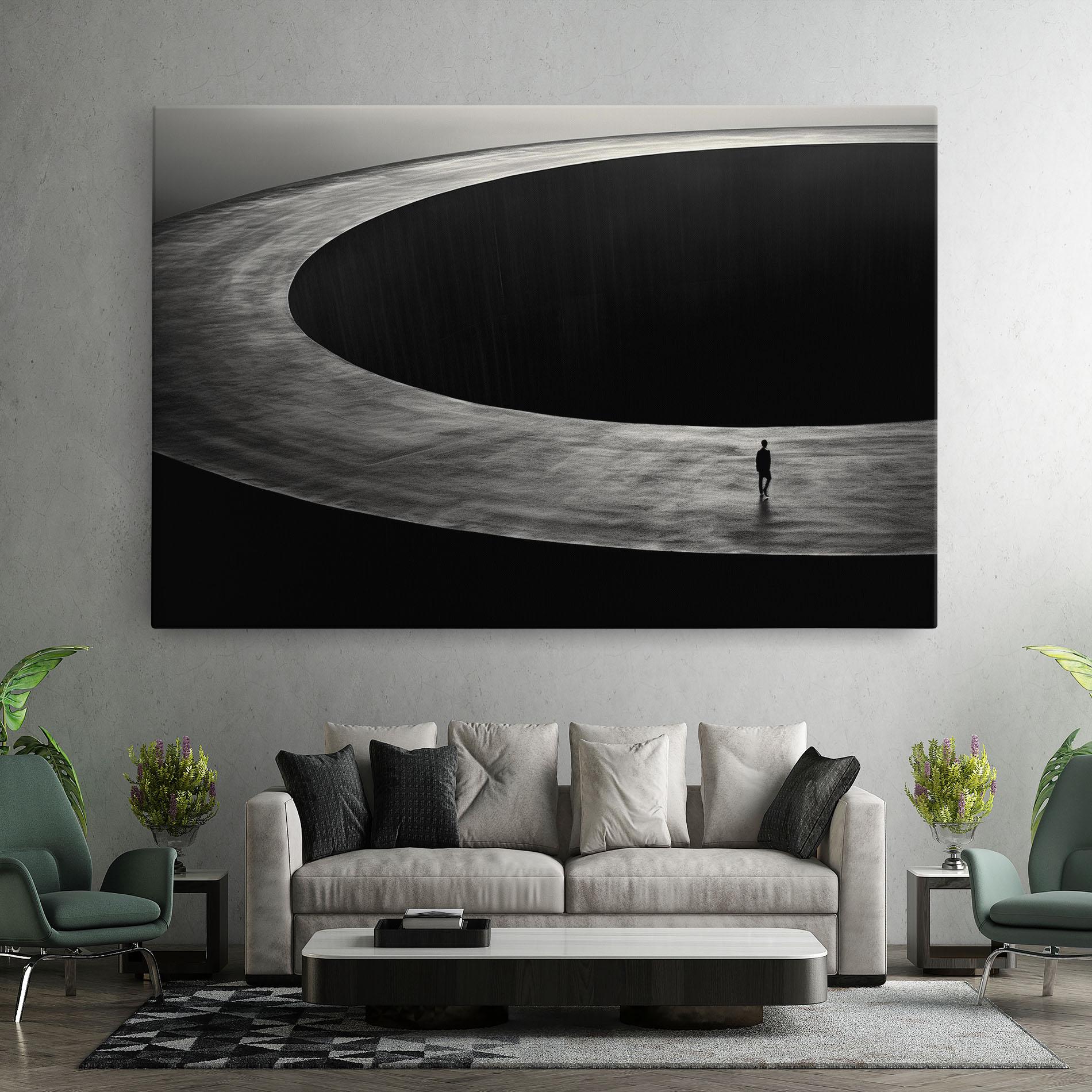 Leinwandbild Man Walking mockup 7