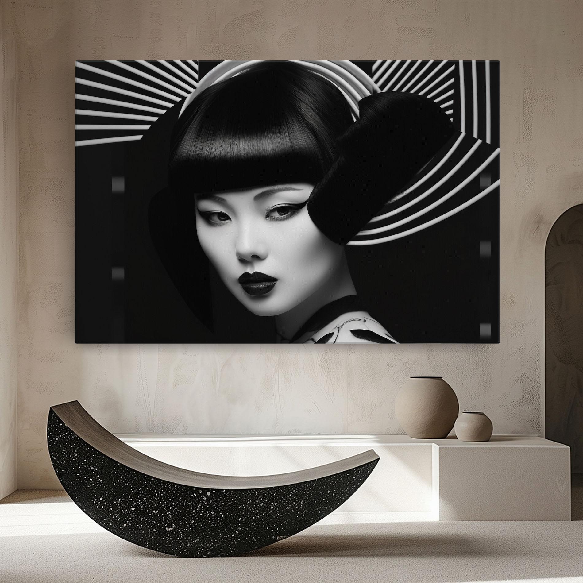 Leinwandbild Abstract Asian Woman mockup 8