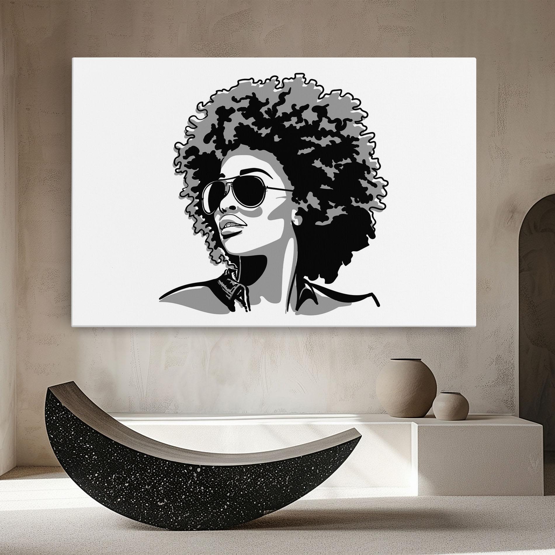 Leinwandbild Black Grasses mockup 8