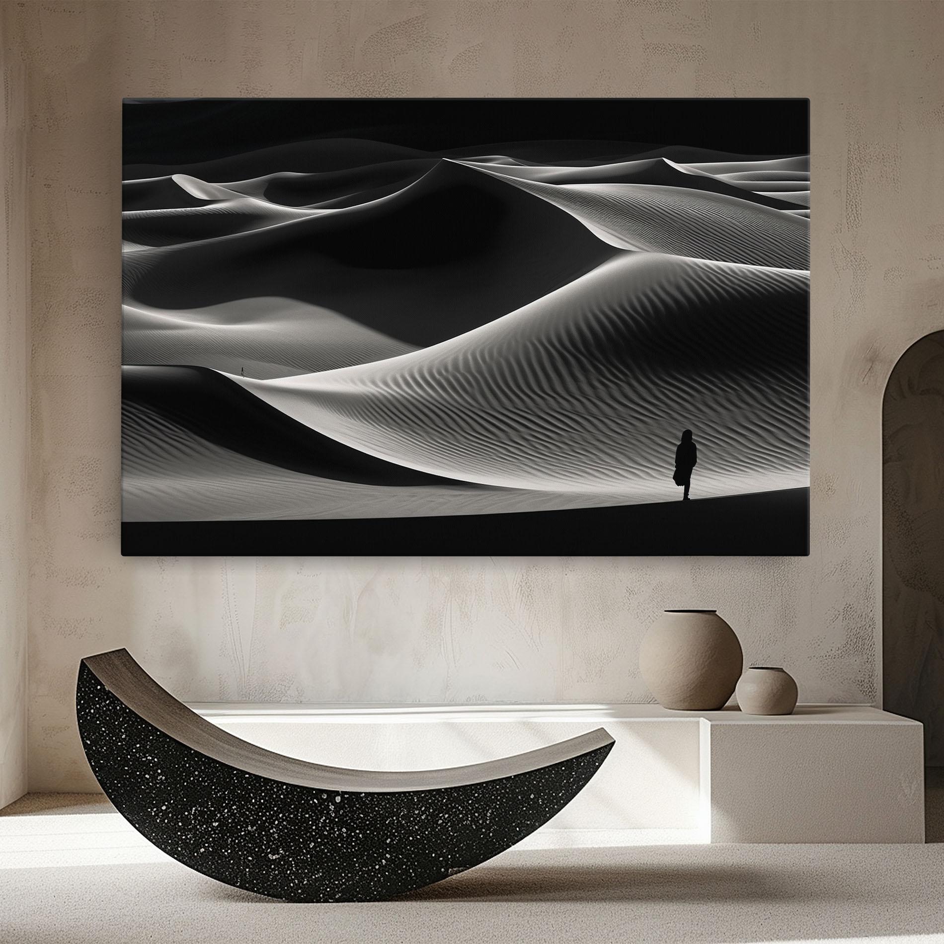 Leinwandbild Dune Silhouette mockup 8