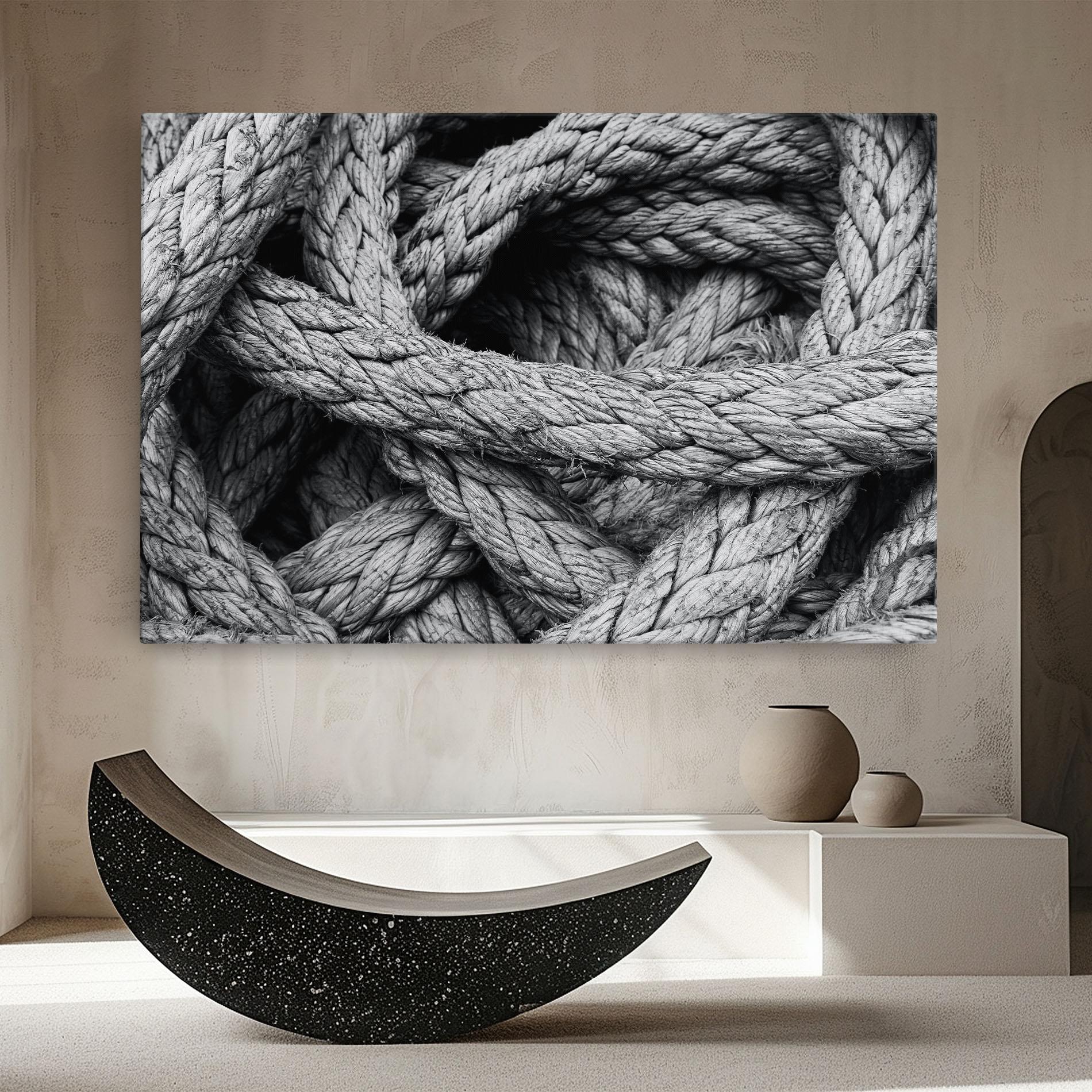 Leinwandbild Gray String mockup 8