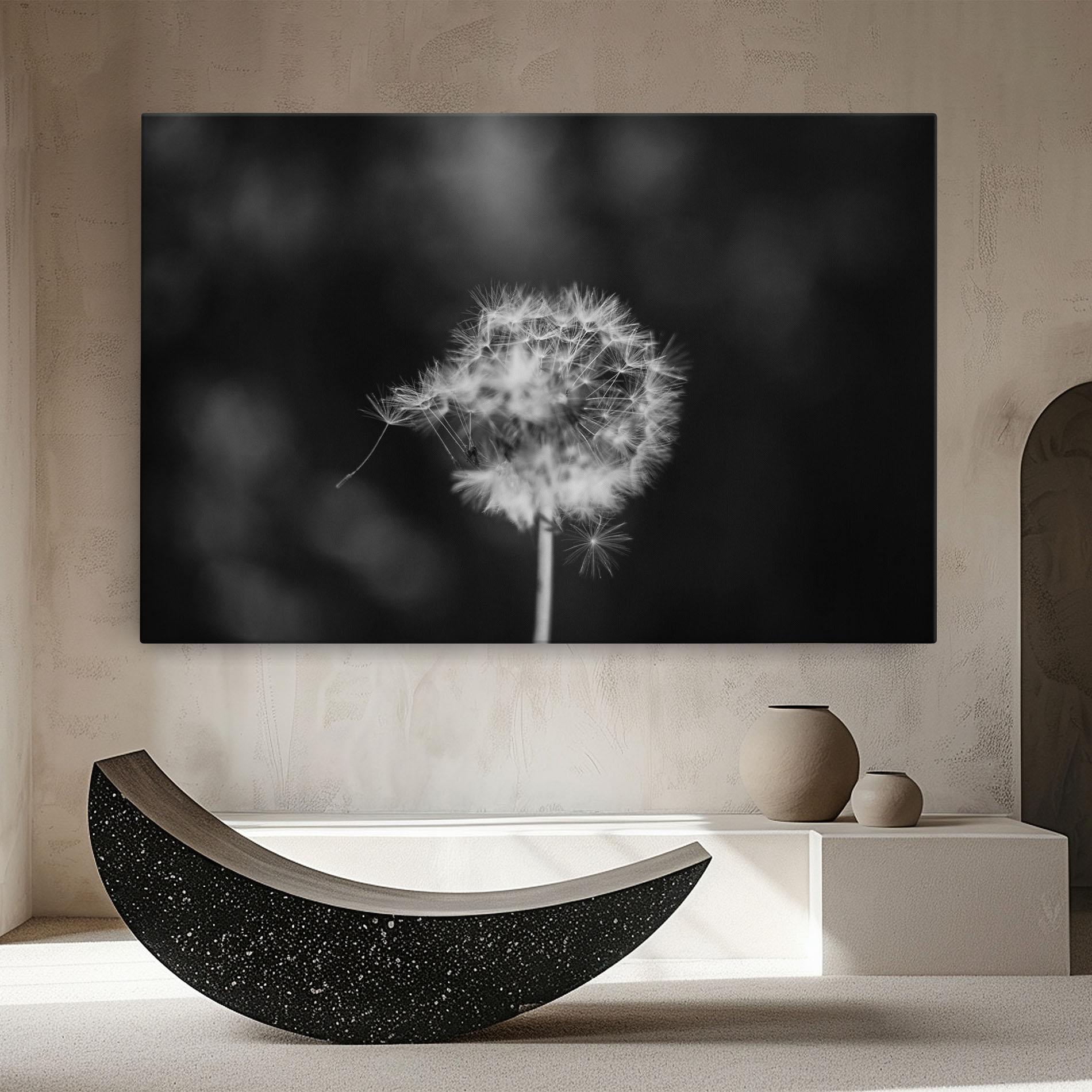 Leinwandbild Grey Dandelion mockup 8