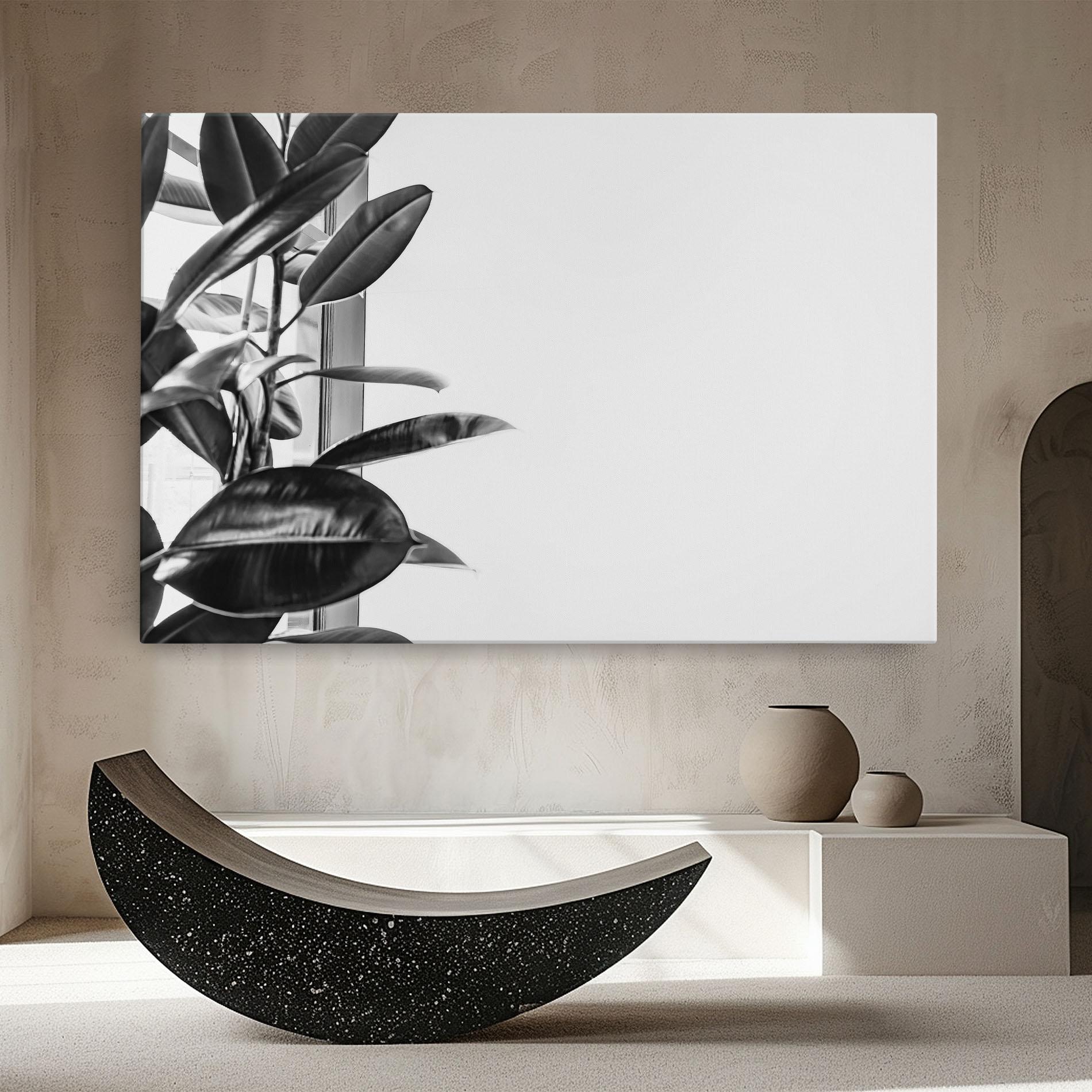 Leinwandbild Grey Plant mockup 8