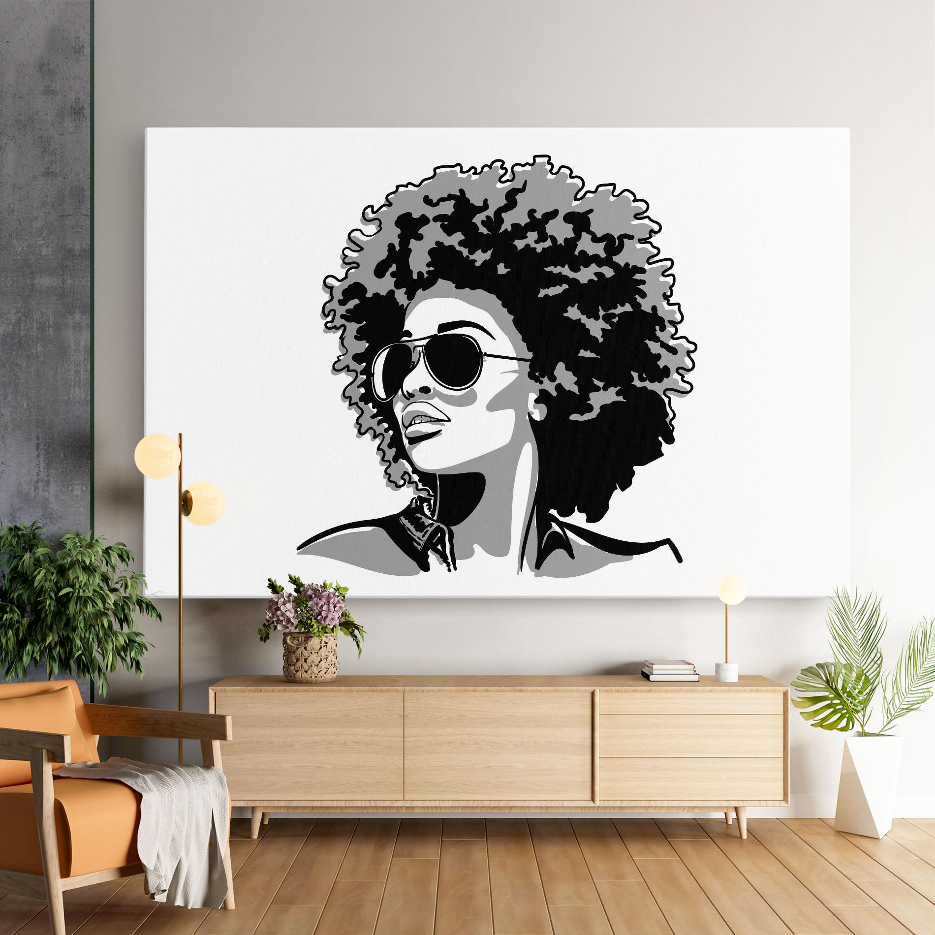 Leinwandbild Black Grasses mockup 9