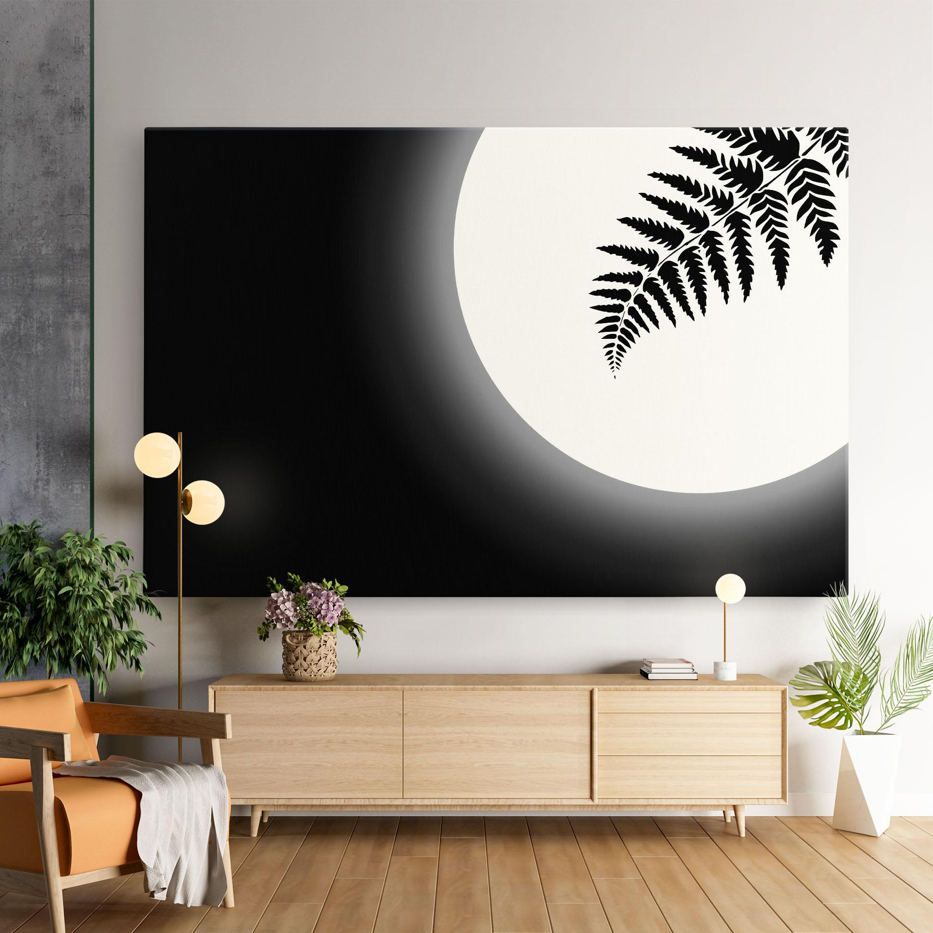 Leinwandbild Full Moon Leaf mockup 9