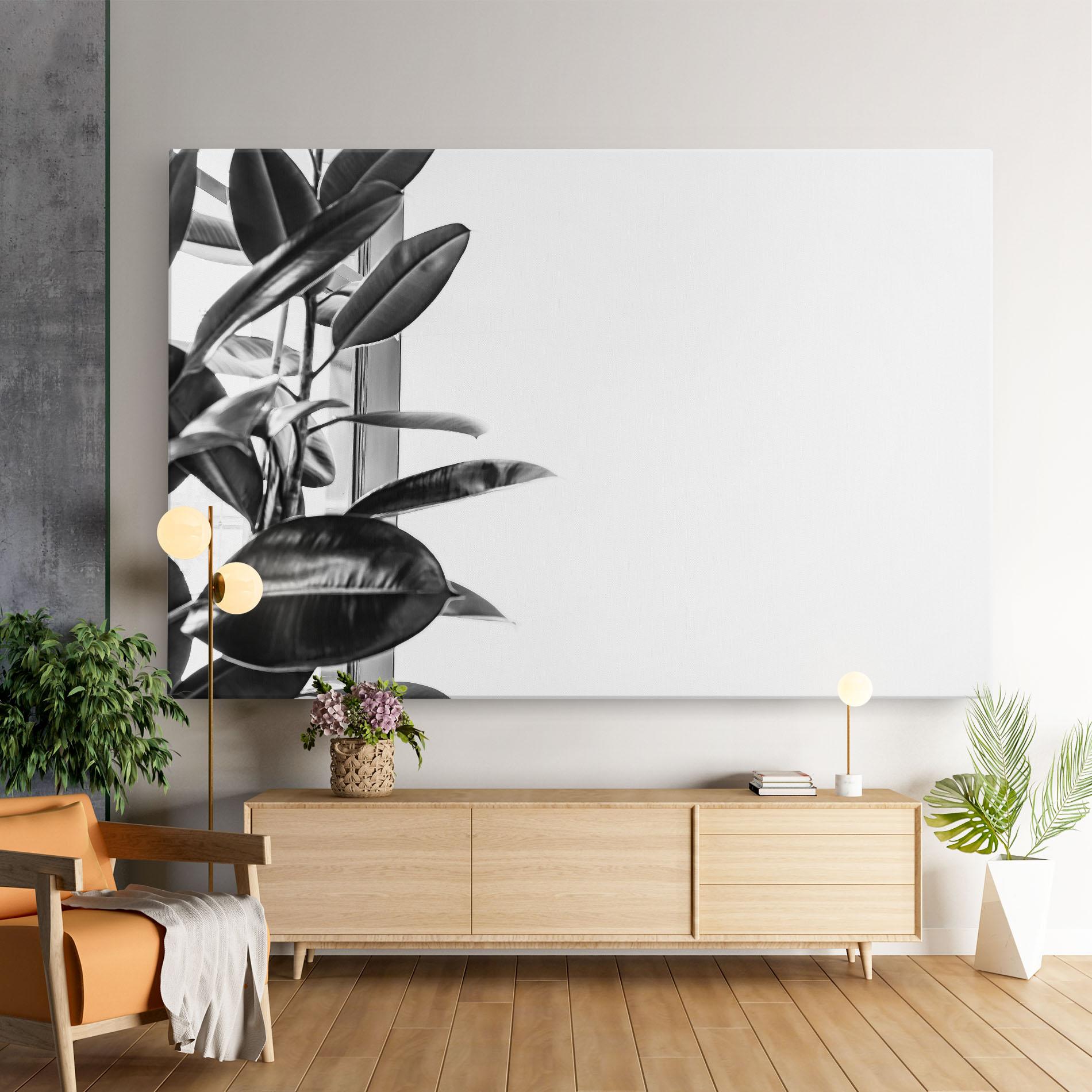 Leinwandbild Grey Plant mockup 9