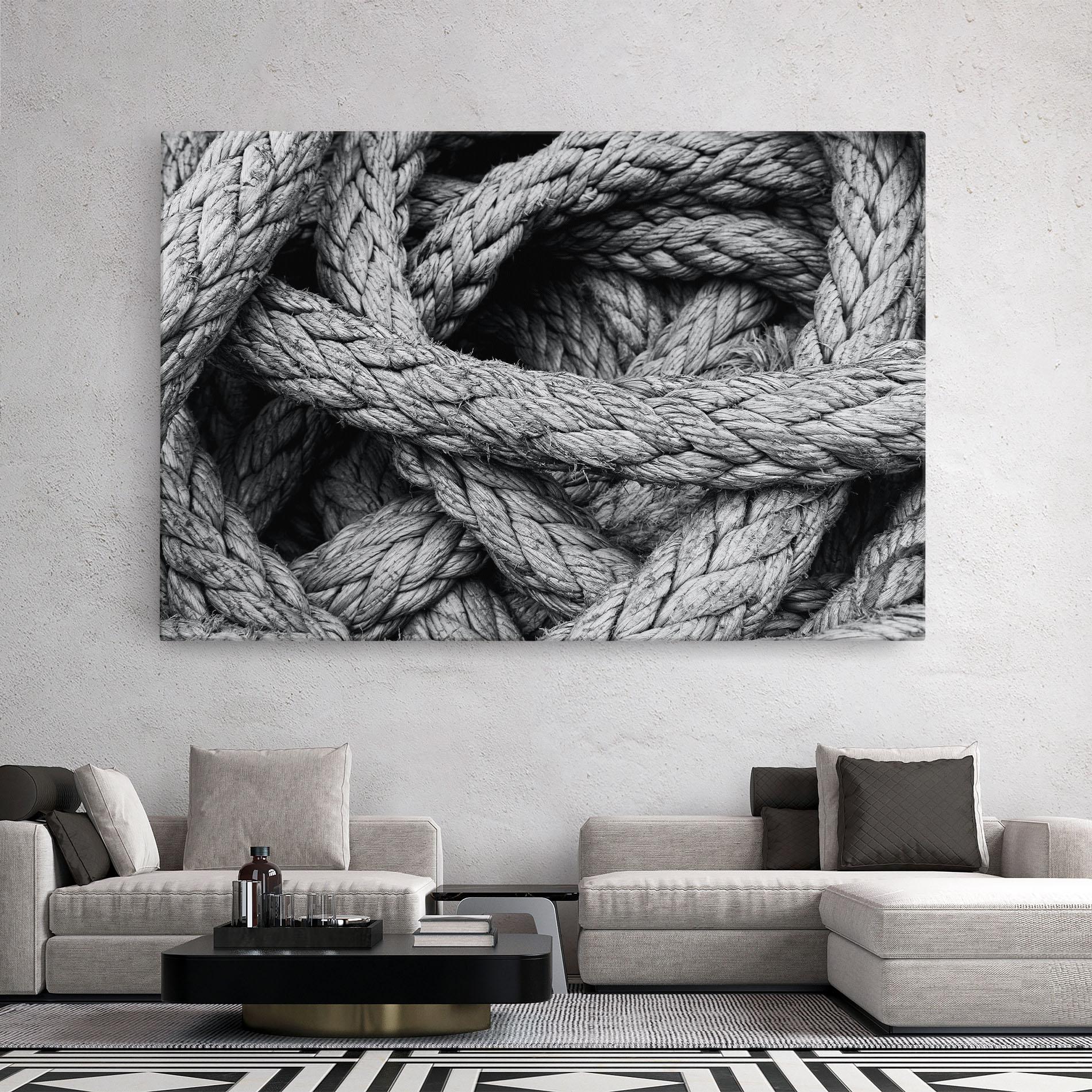 Leinwandbild Gray String mockup 2