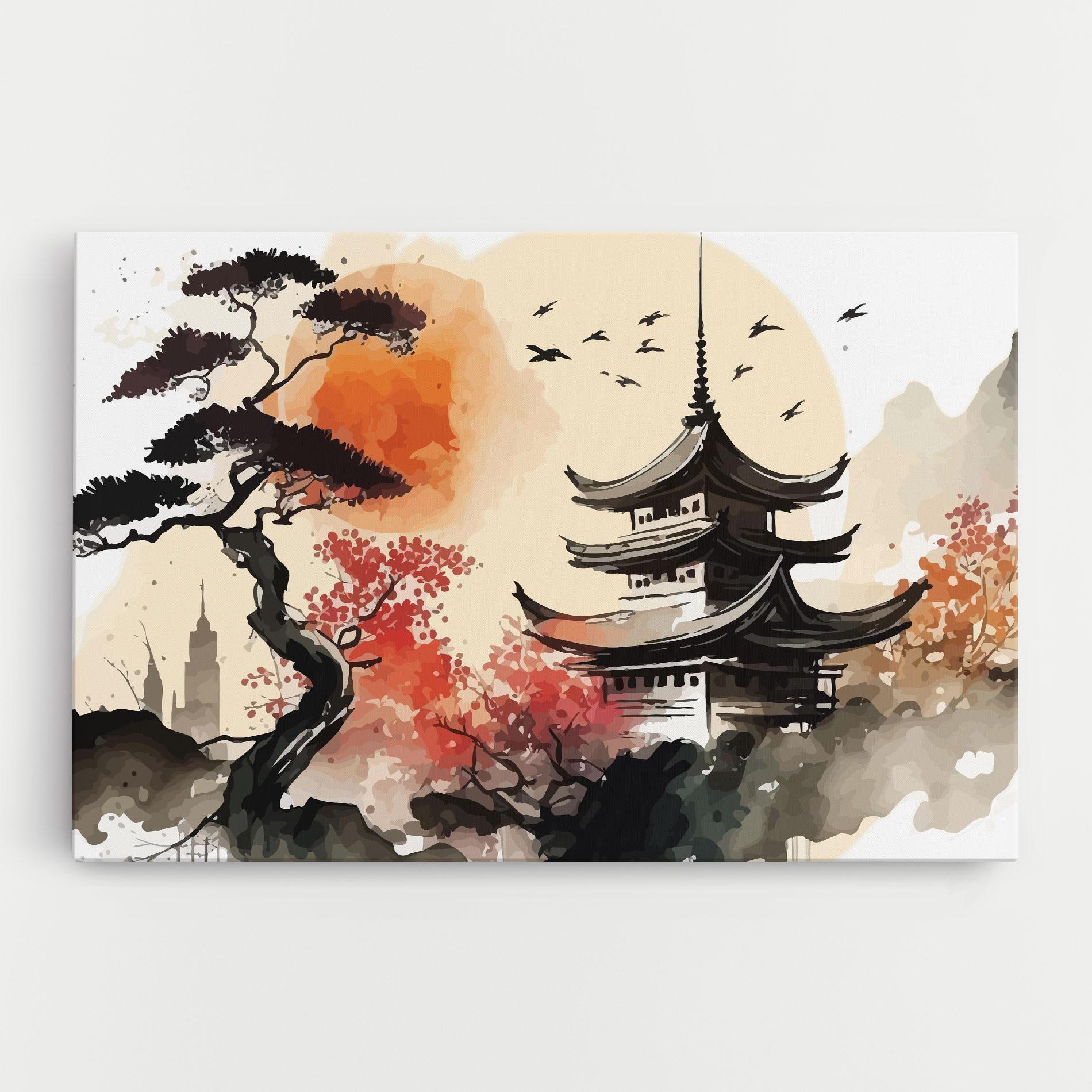 Leinwandbild Asiatic Beautiful View mockup 0