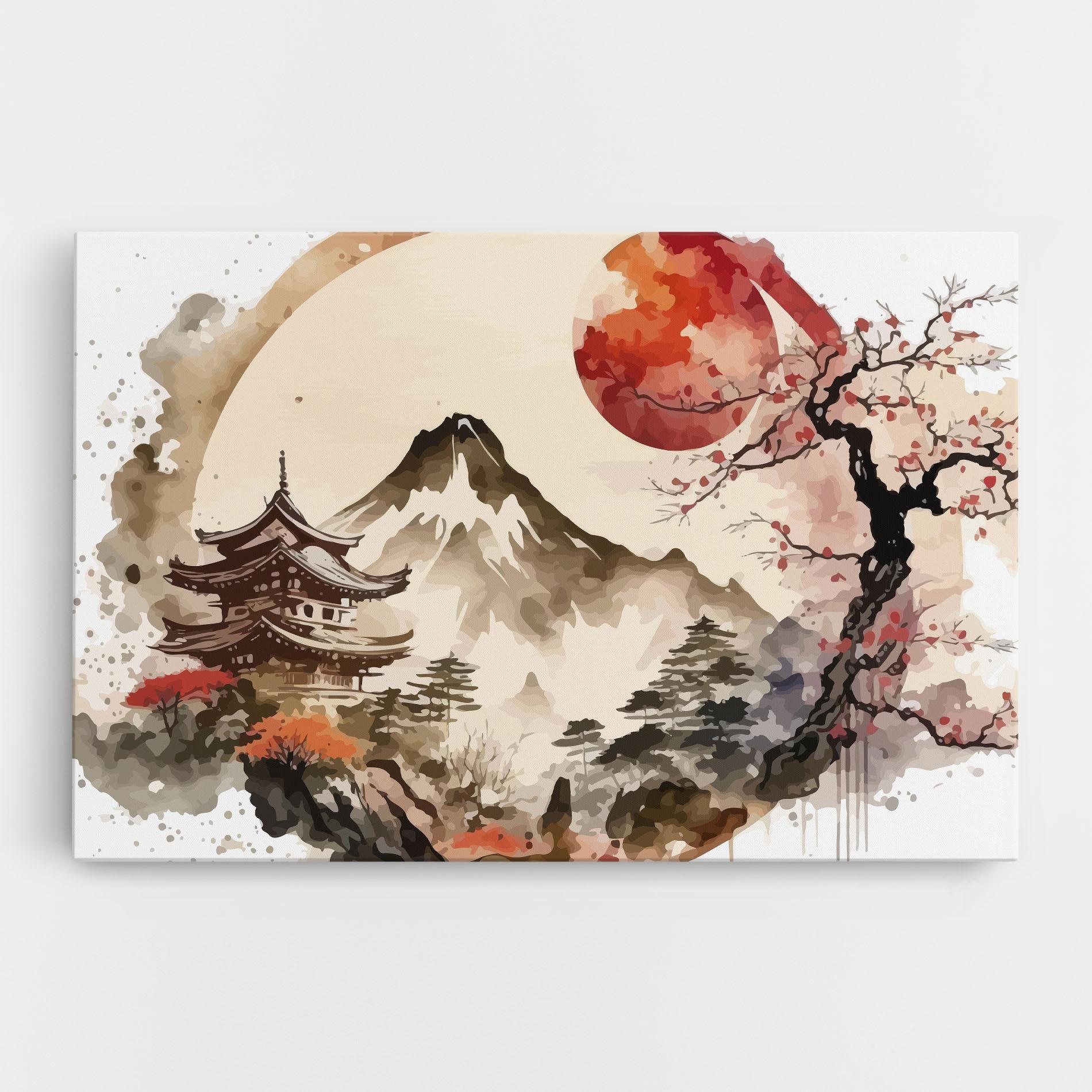 Leinwandbild Asiatic Blossom View mockup 0