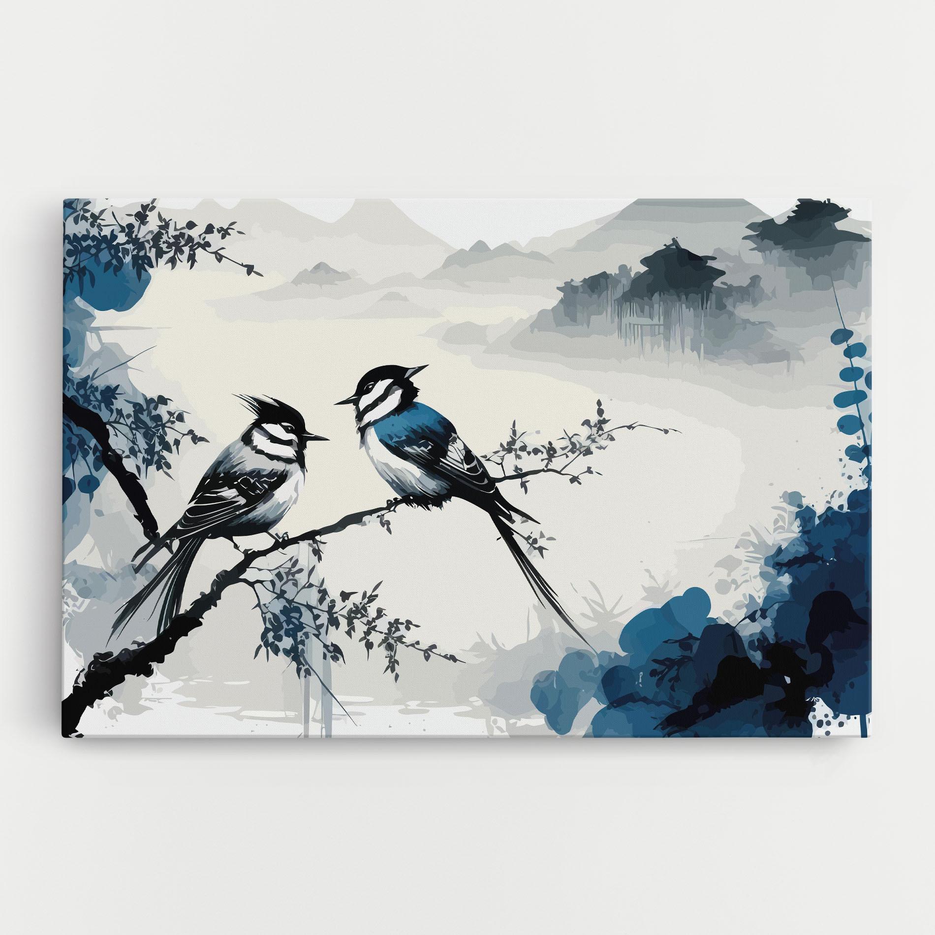 Leinwandbild Asiatic Blue Bird mockup 0