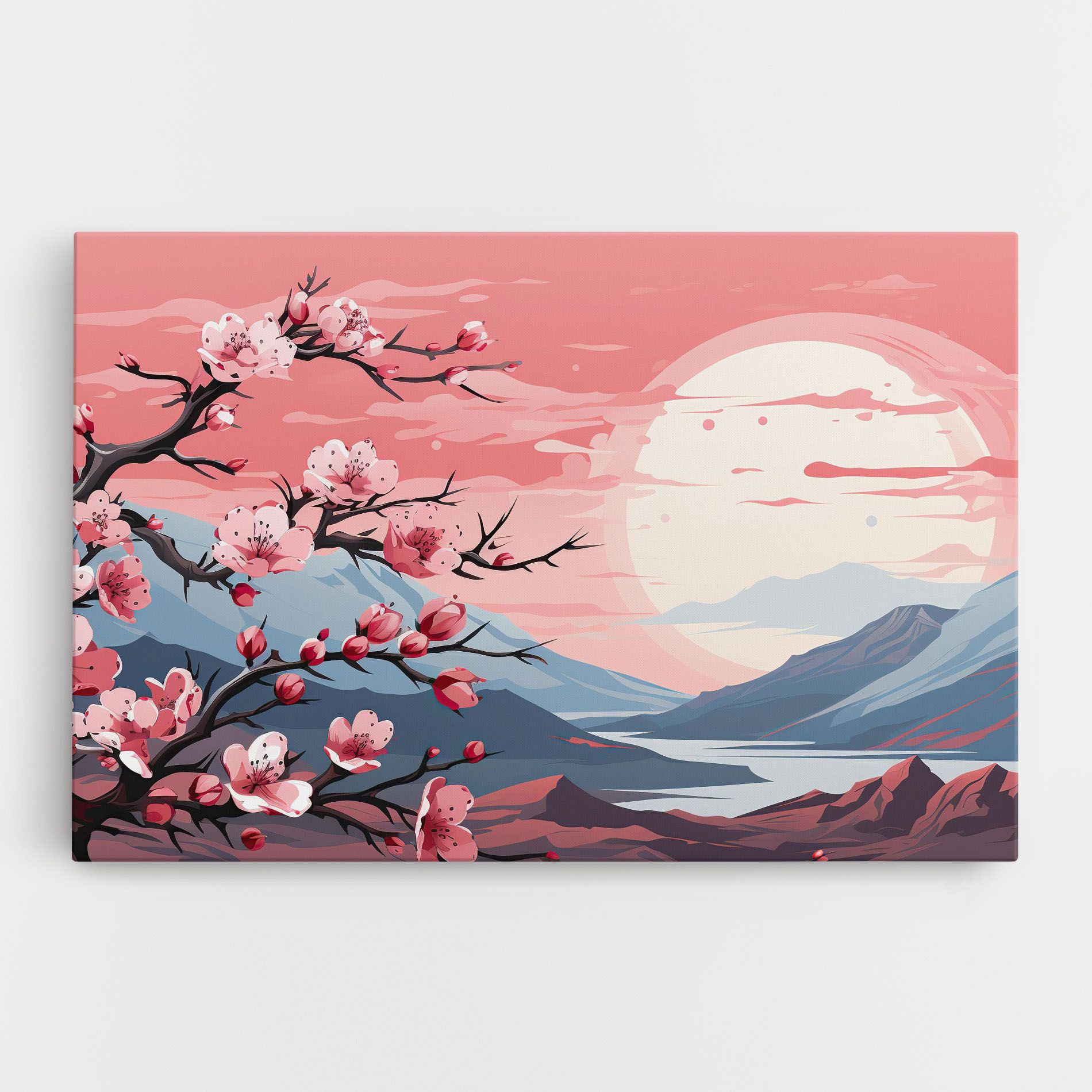 Chinese Cherry Blossoms mockup 0