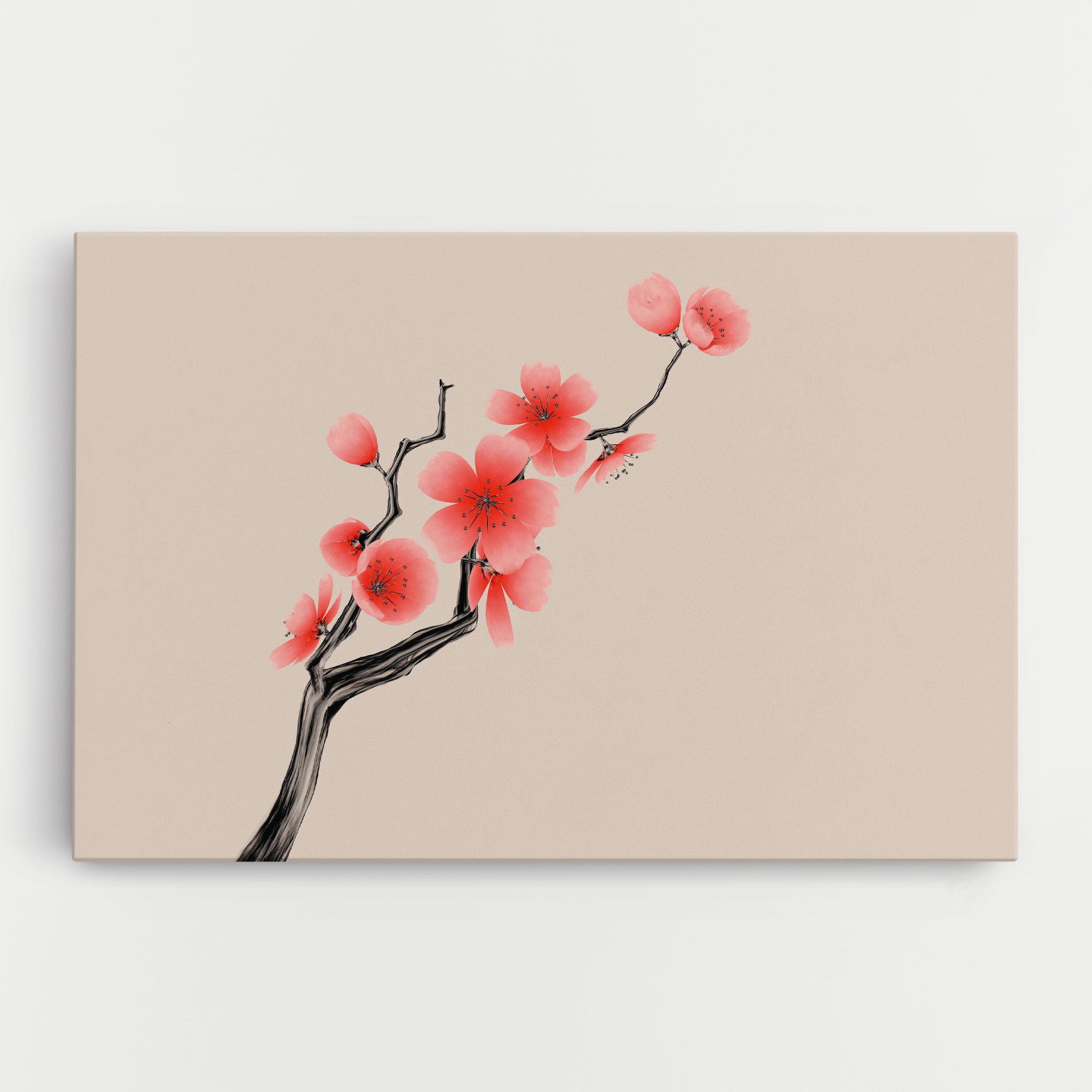 Leinwandbild Chinese Plum Blossom mockup 0
