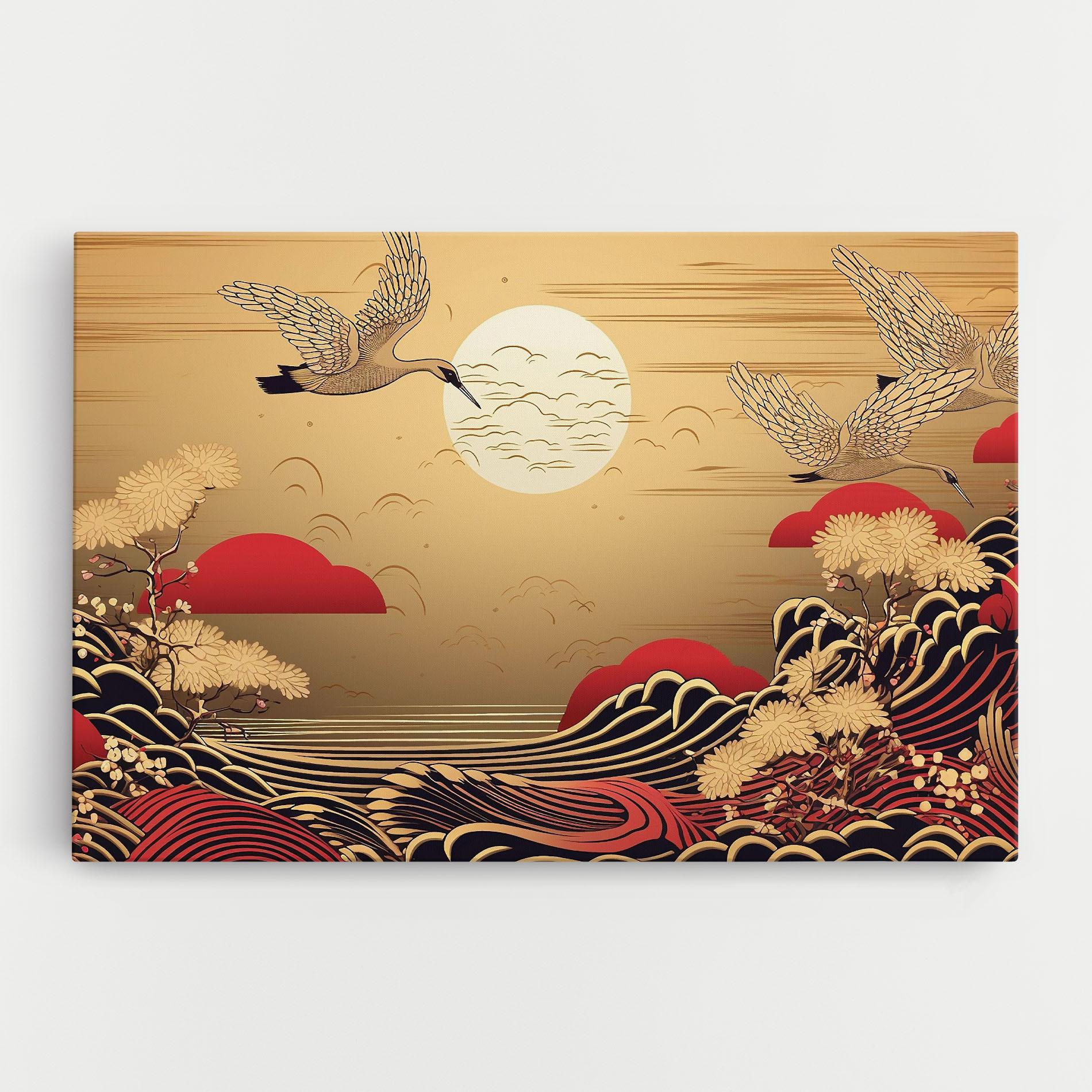 Leinwandbild Chinese Wind Art mockup 0