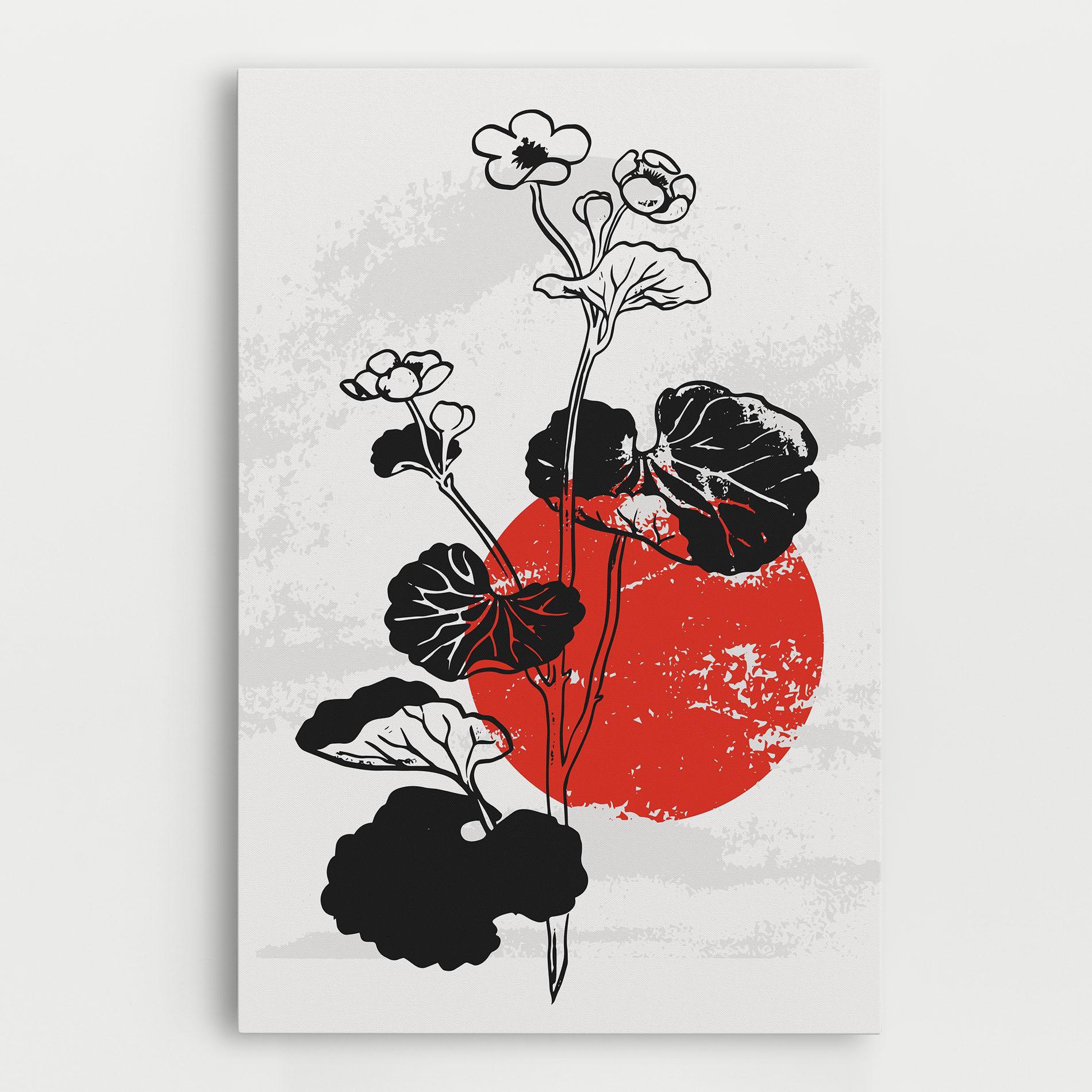 Leinwandbild Japan Plant Art mockup 0