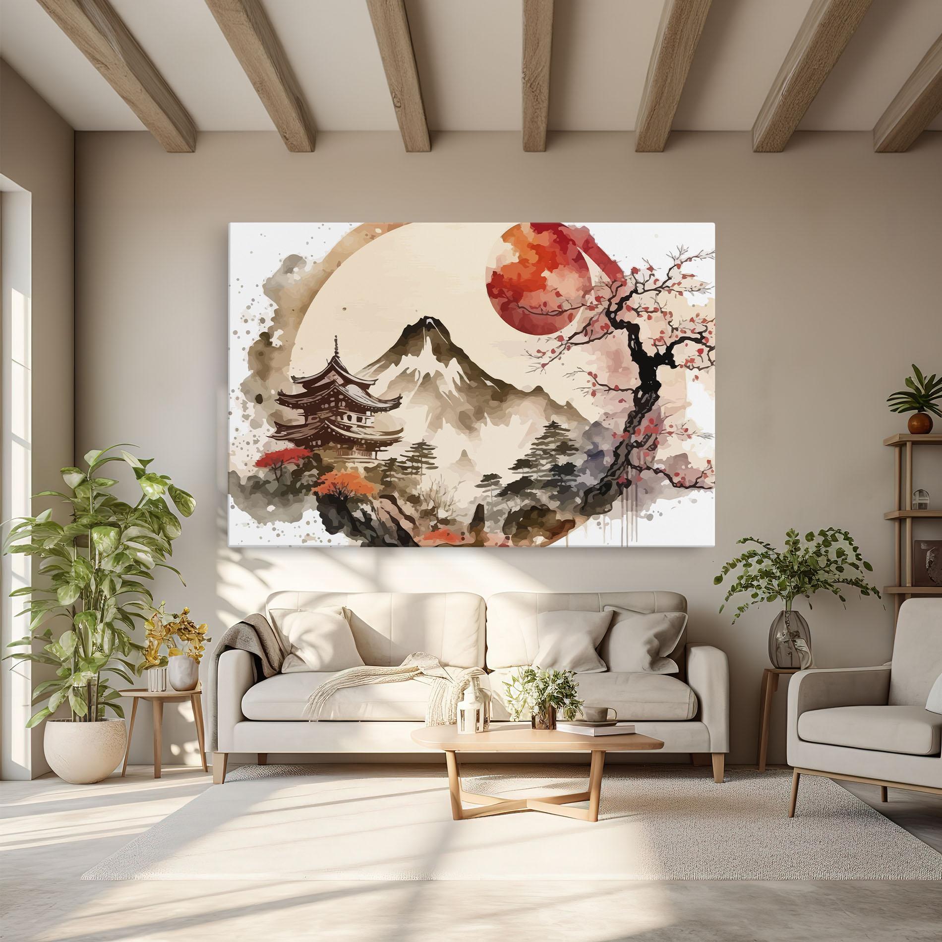 Leinwandbild Asiatic Blossom View mockup 6