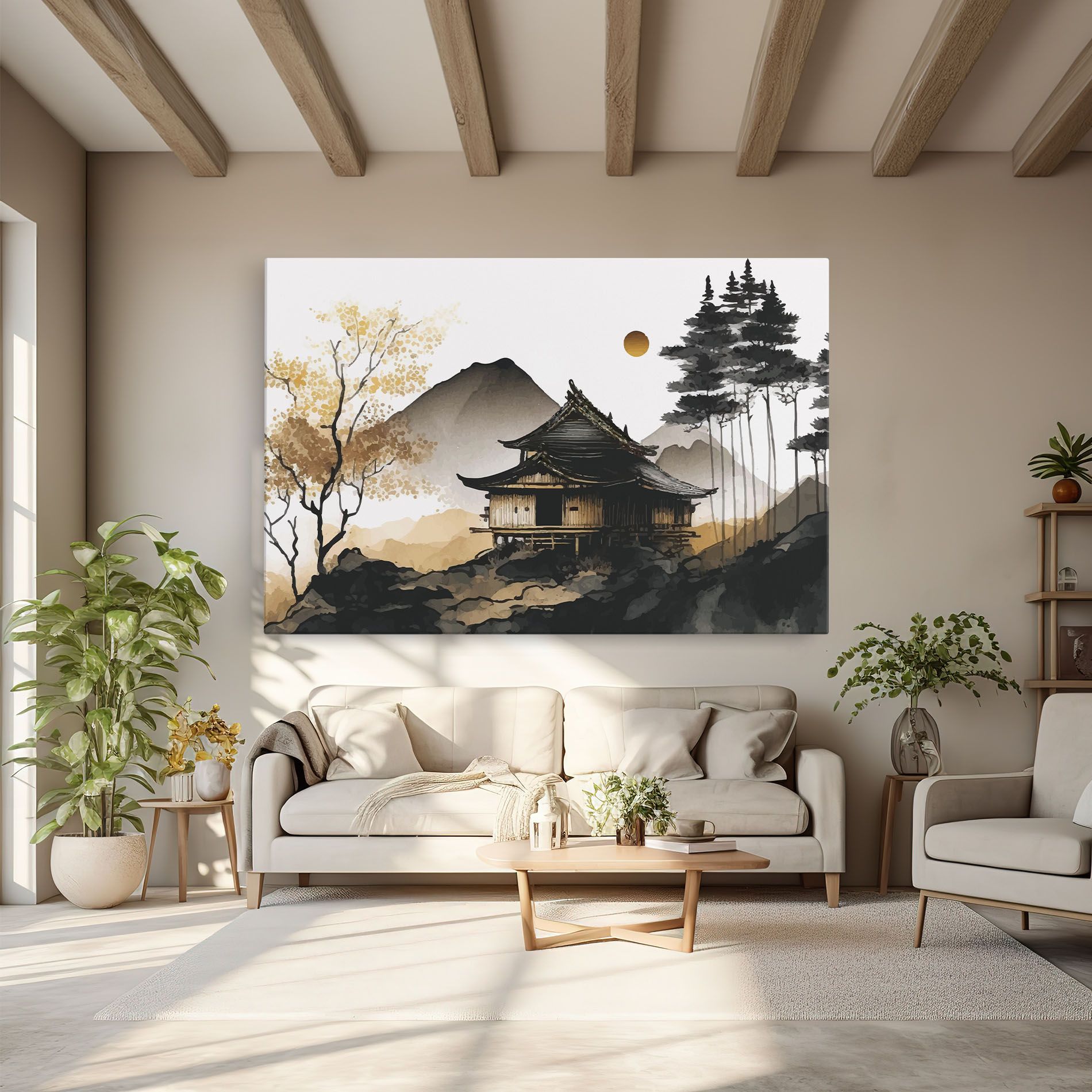 Gold Japanese Temple mockup 6