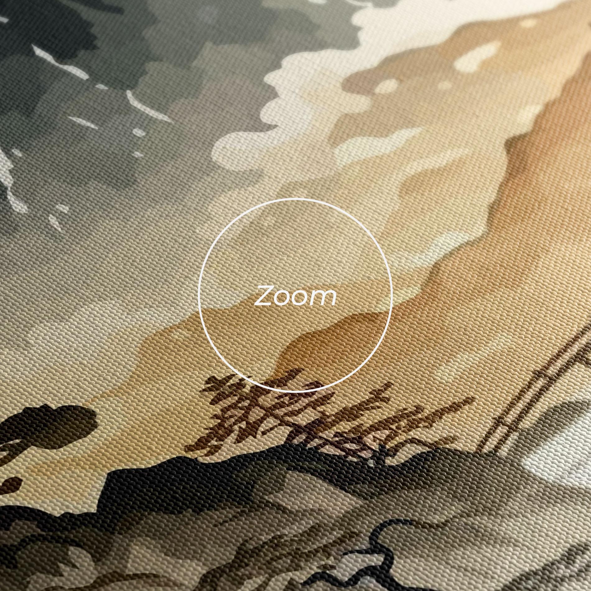 Leinwandbild Asian Mountain View mockup 3