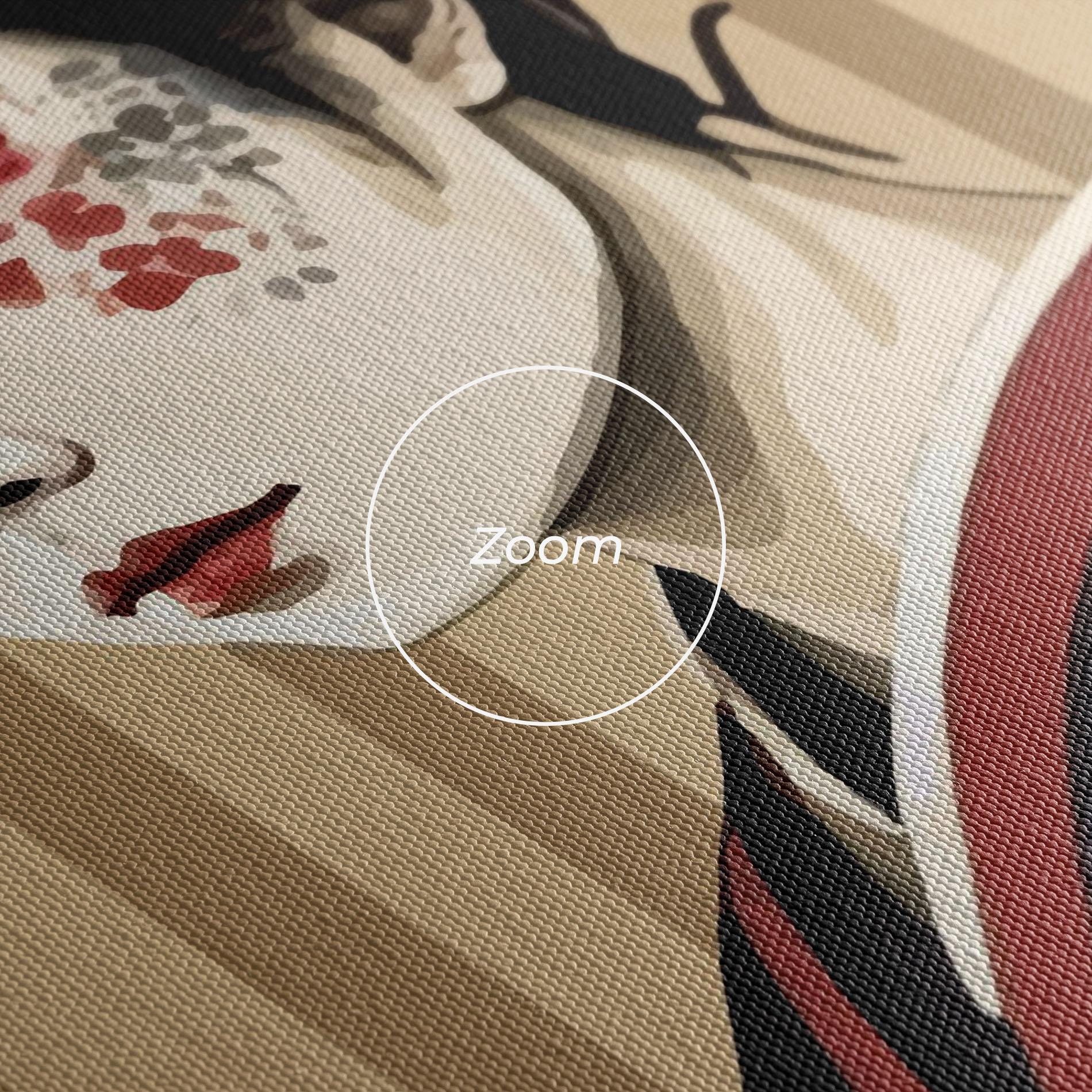 Leinwandbild Asiatic Lady mockup 3