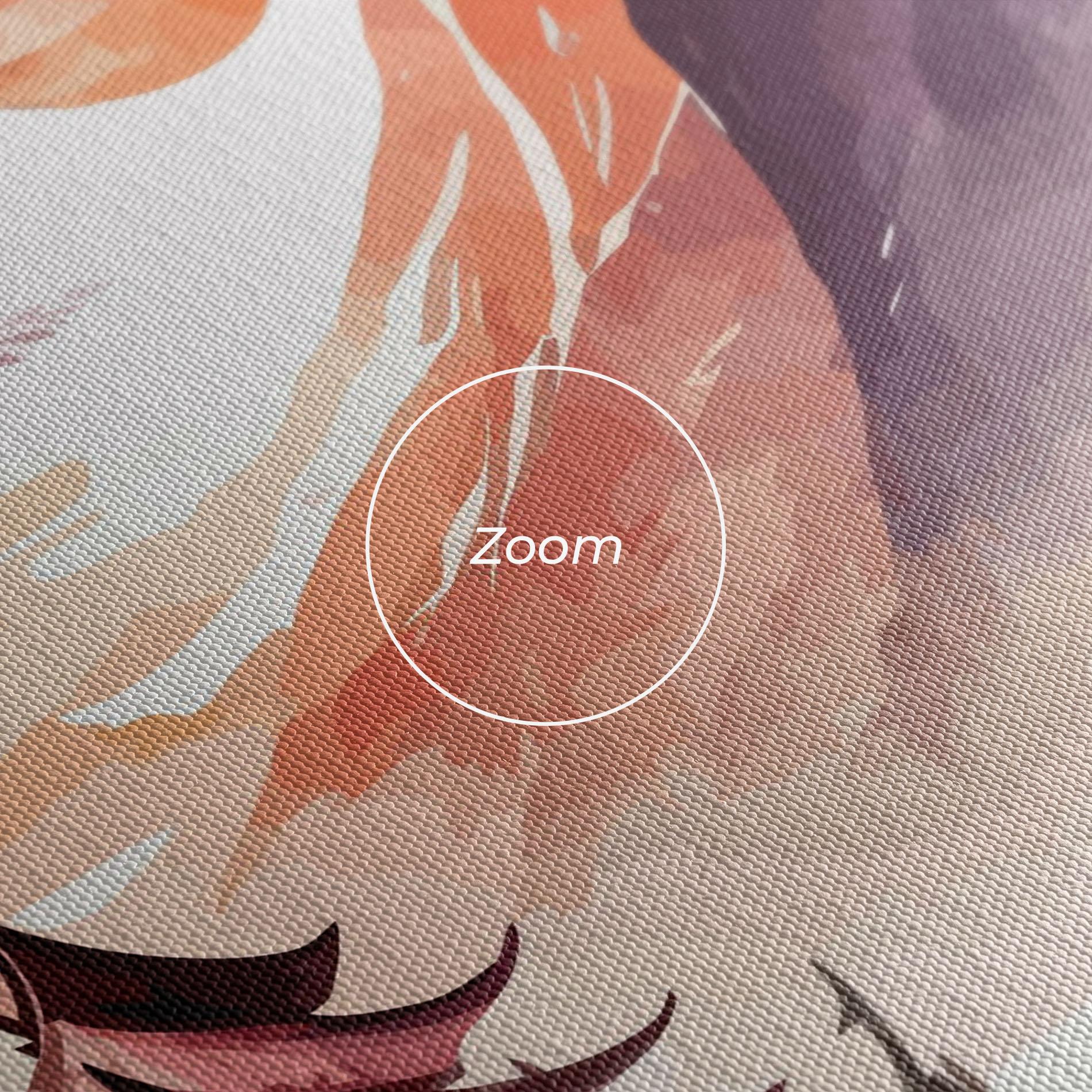 Leinwandbild Asiatic Purple Mountain mockup 3