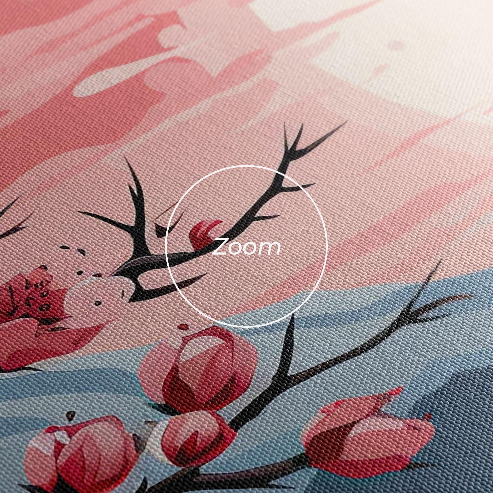 Leinwandbild Chinese Cherry Blossoms mockup 3