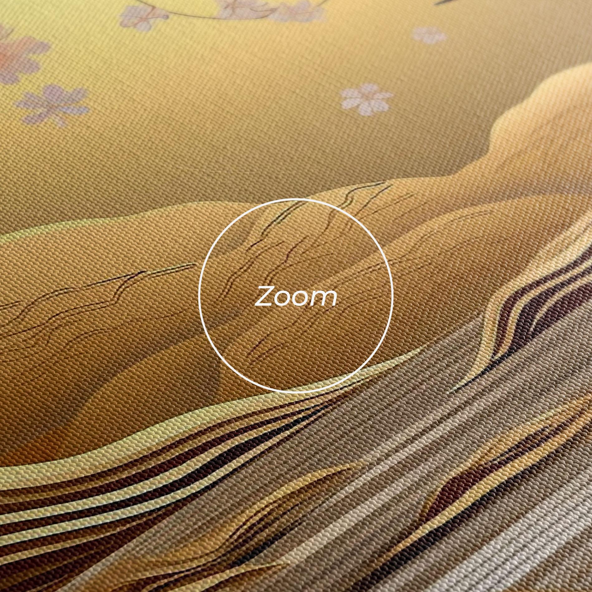 Leinwandbild Pink Chinese Flowers mockup 3