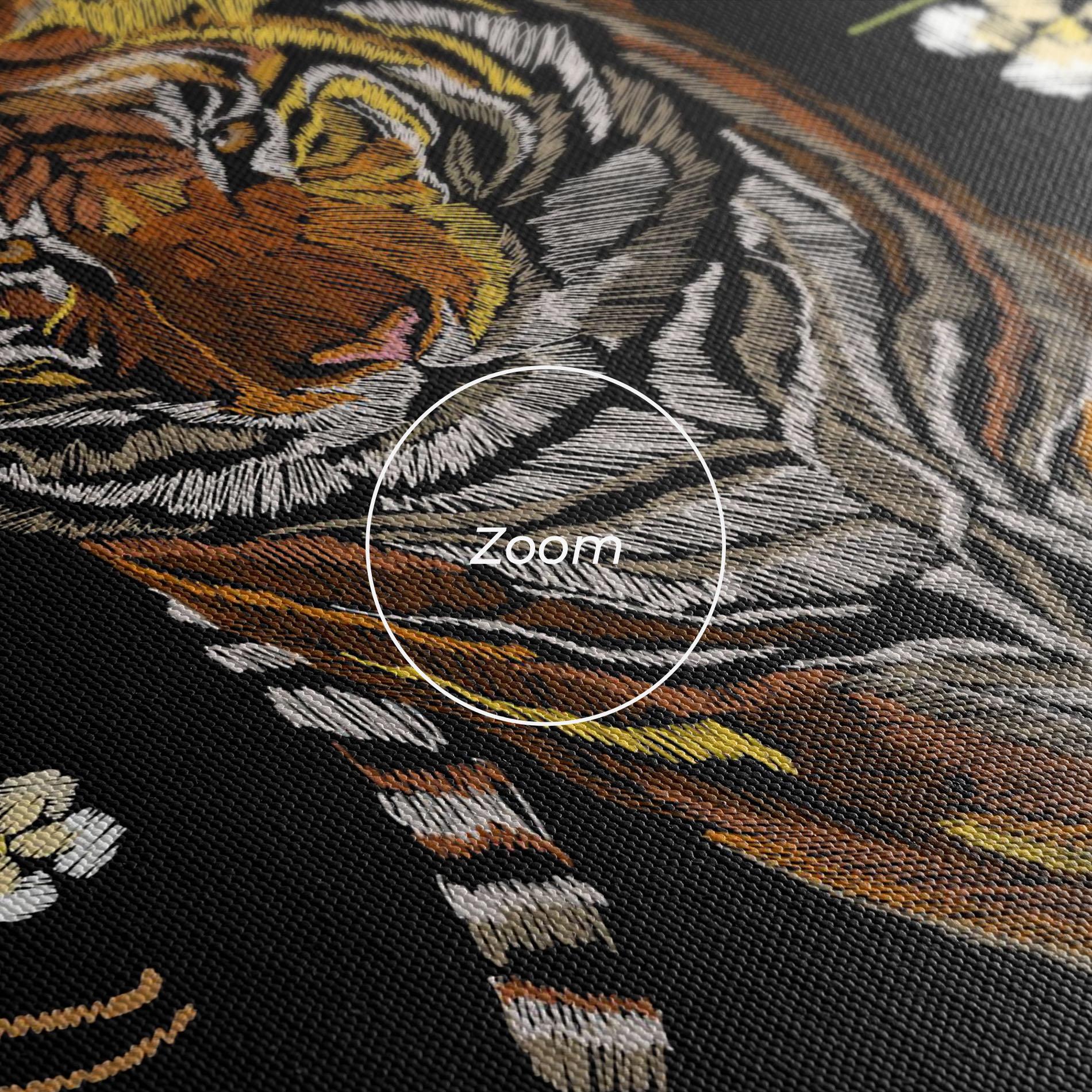 Leinwandbild Tiger Birds Art mockup 3