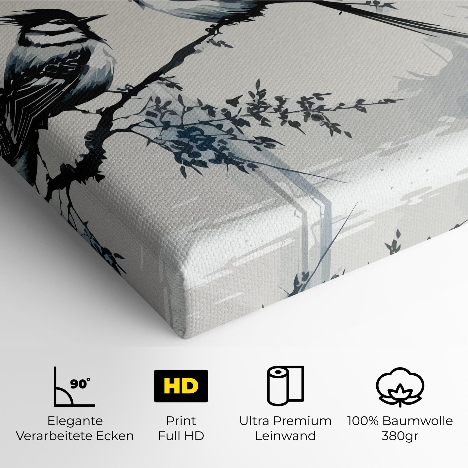 Leinwandbild Asiatic Blue Bird mockup 4