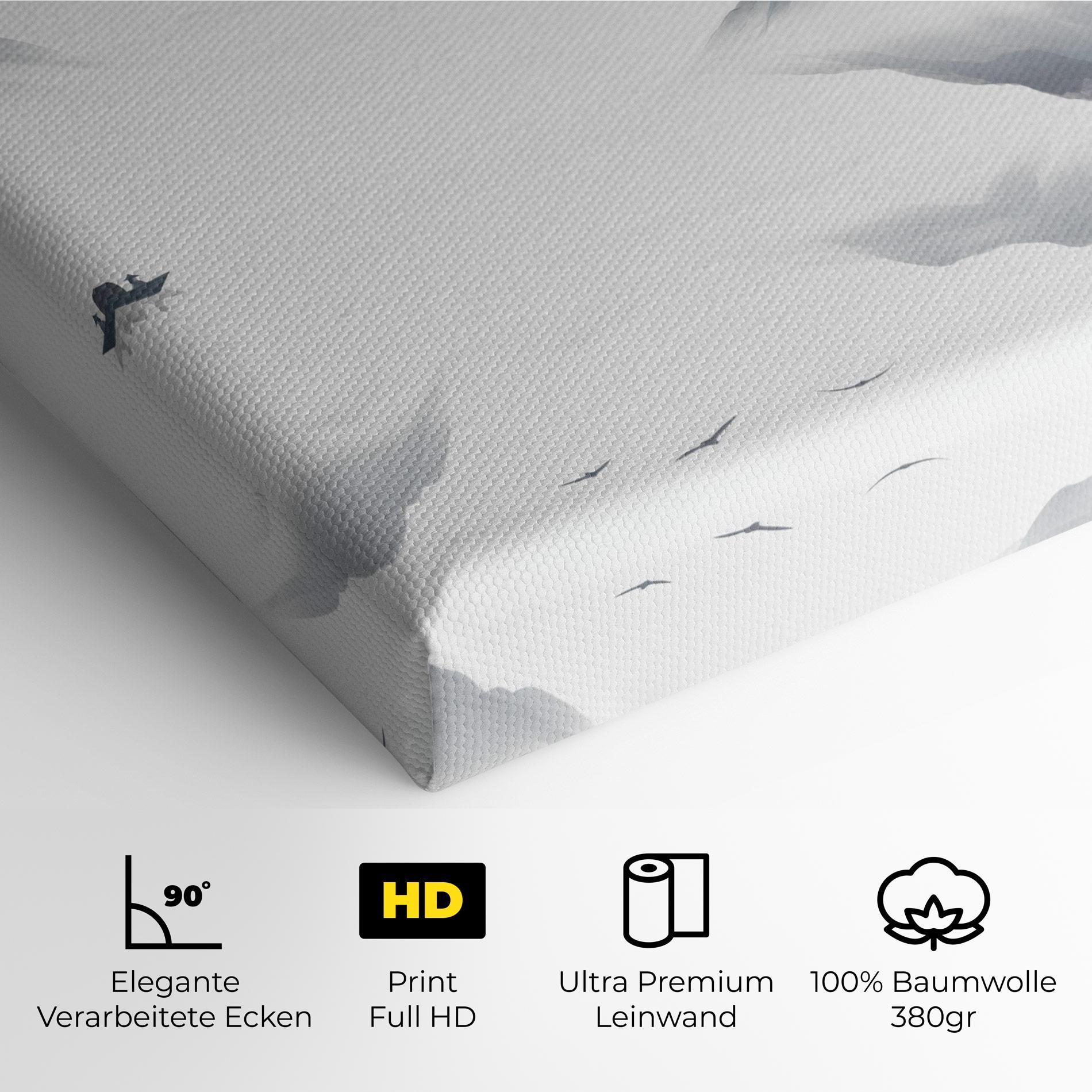 Leinwandbild Chinese Style Mountains mockup 4